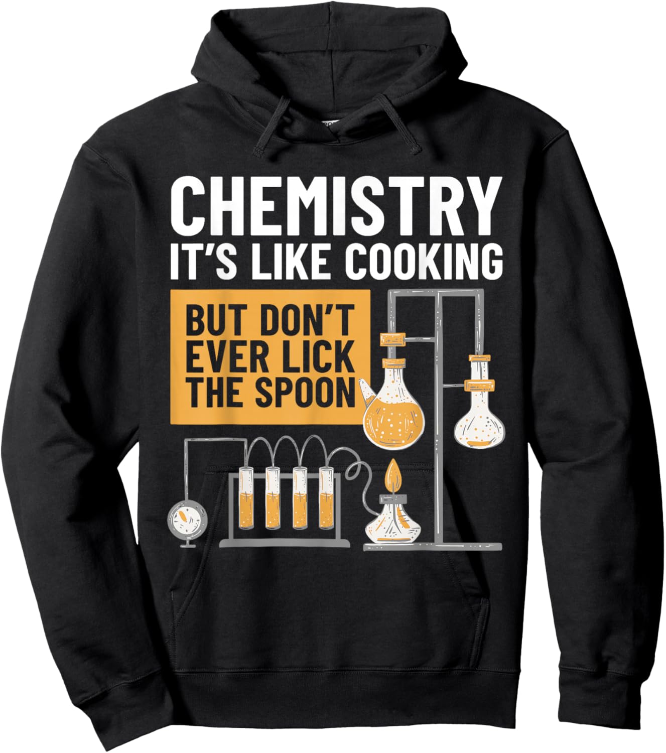 Chemistry Is Like Cooking Chemistry Teacher Funny Chemist Hoodie - Hoodie | Black