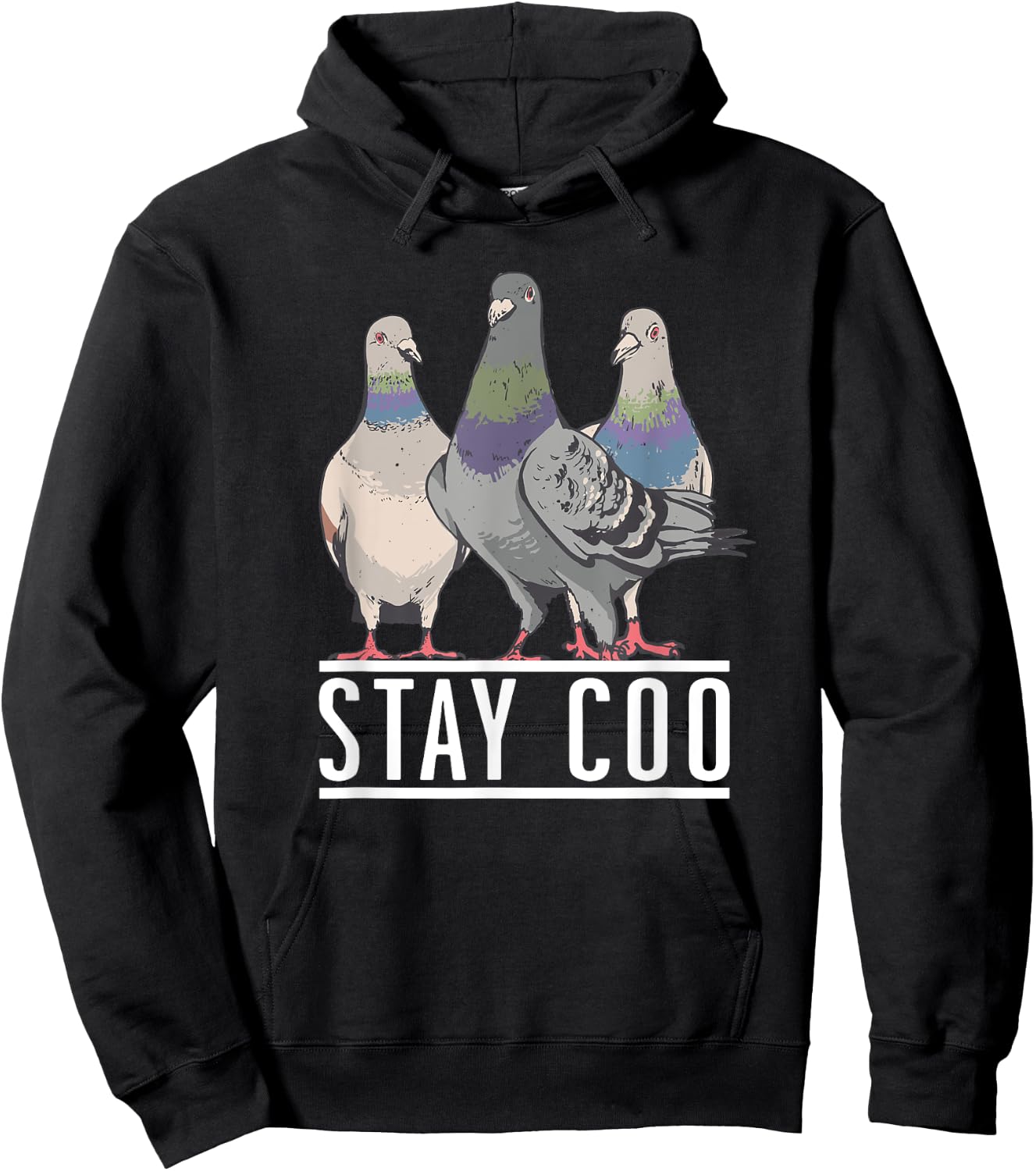 Stay Coo - Pigeon Lover, Animal Lover, Birds Owner Hoodie - Hoodie | Black