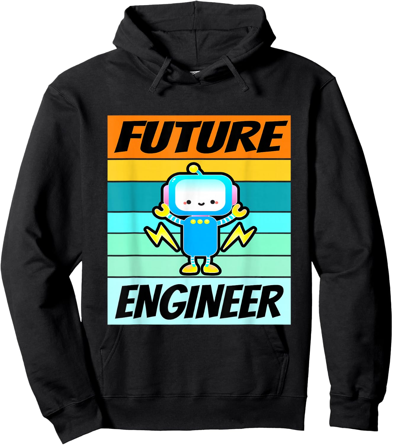 Future Engineer Shirt Boys Girls Software Engineering Kids Hoodie - Hoodie | Black