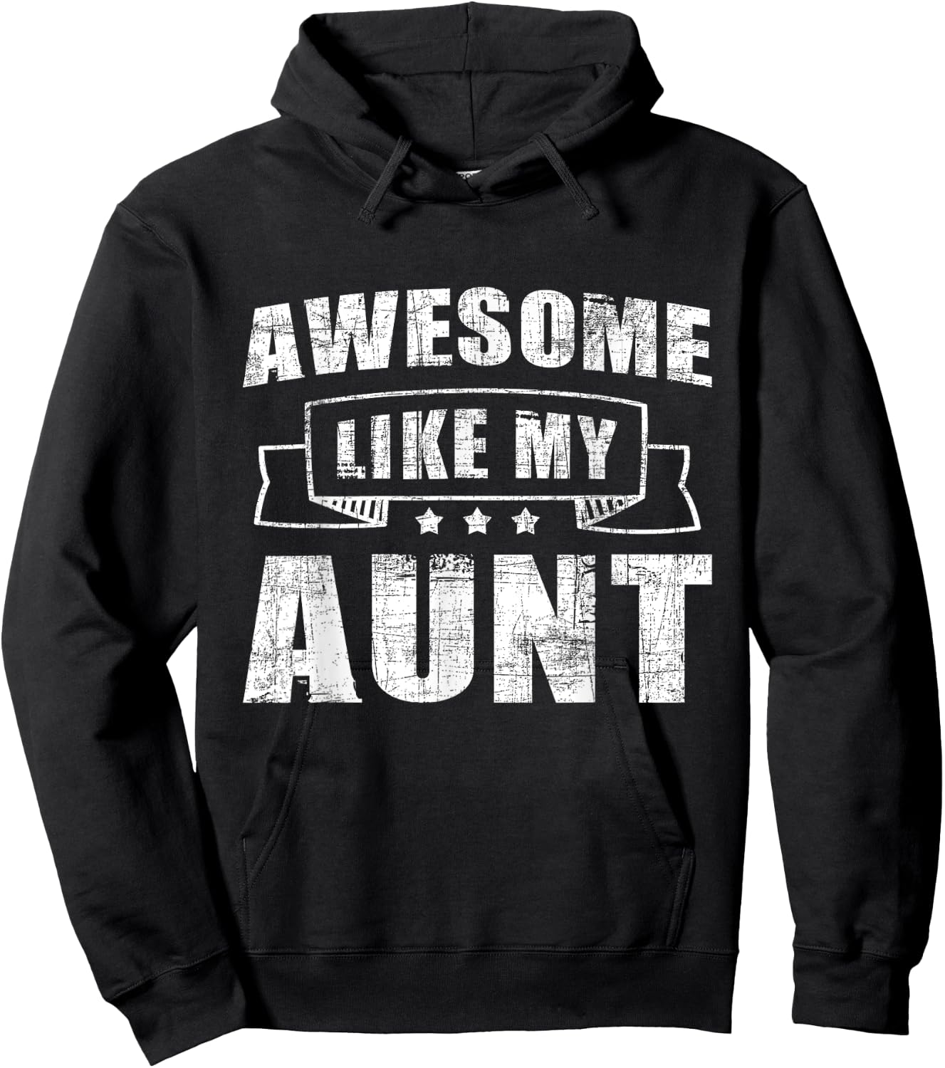 Awesome Like My Aunt - Cool Auntie Aunt Family Niece Nephew Hoodie - Hoodie | Black