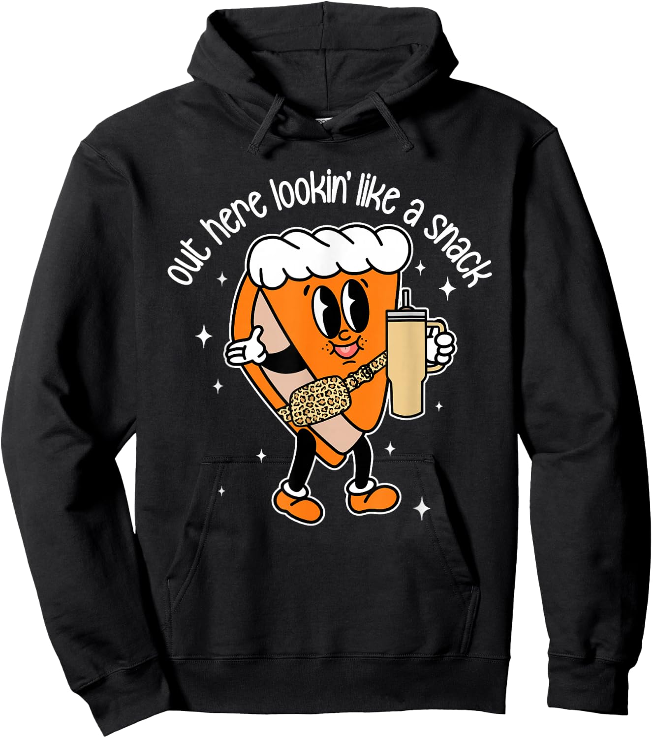 Fall Out Here Looking Like A Snack Pumpkin Spice Cute Hoodie - Hoodie | Black