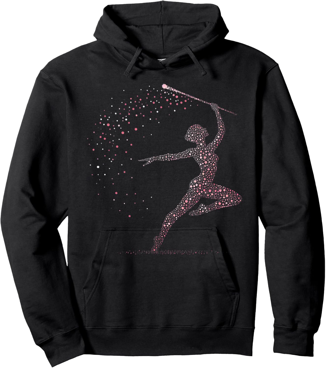 Baton Twirling Girl Hoodie - Hoodie | Black