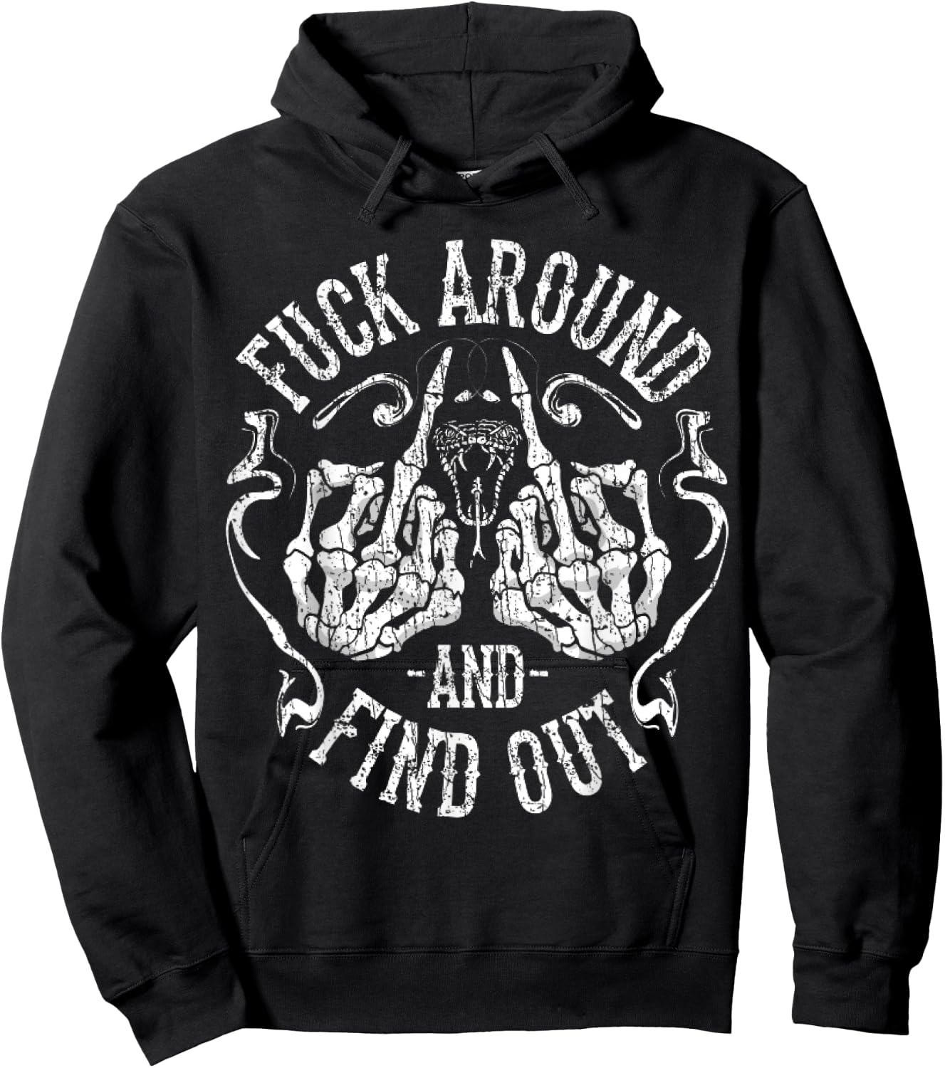 Fuck Around And Find Out - Black, -Adults, Short Sleeve, , Novelty , Size Small Hoodie - Hoodie | Black