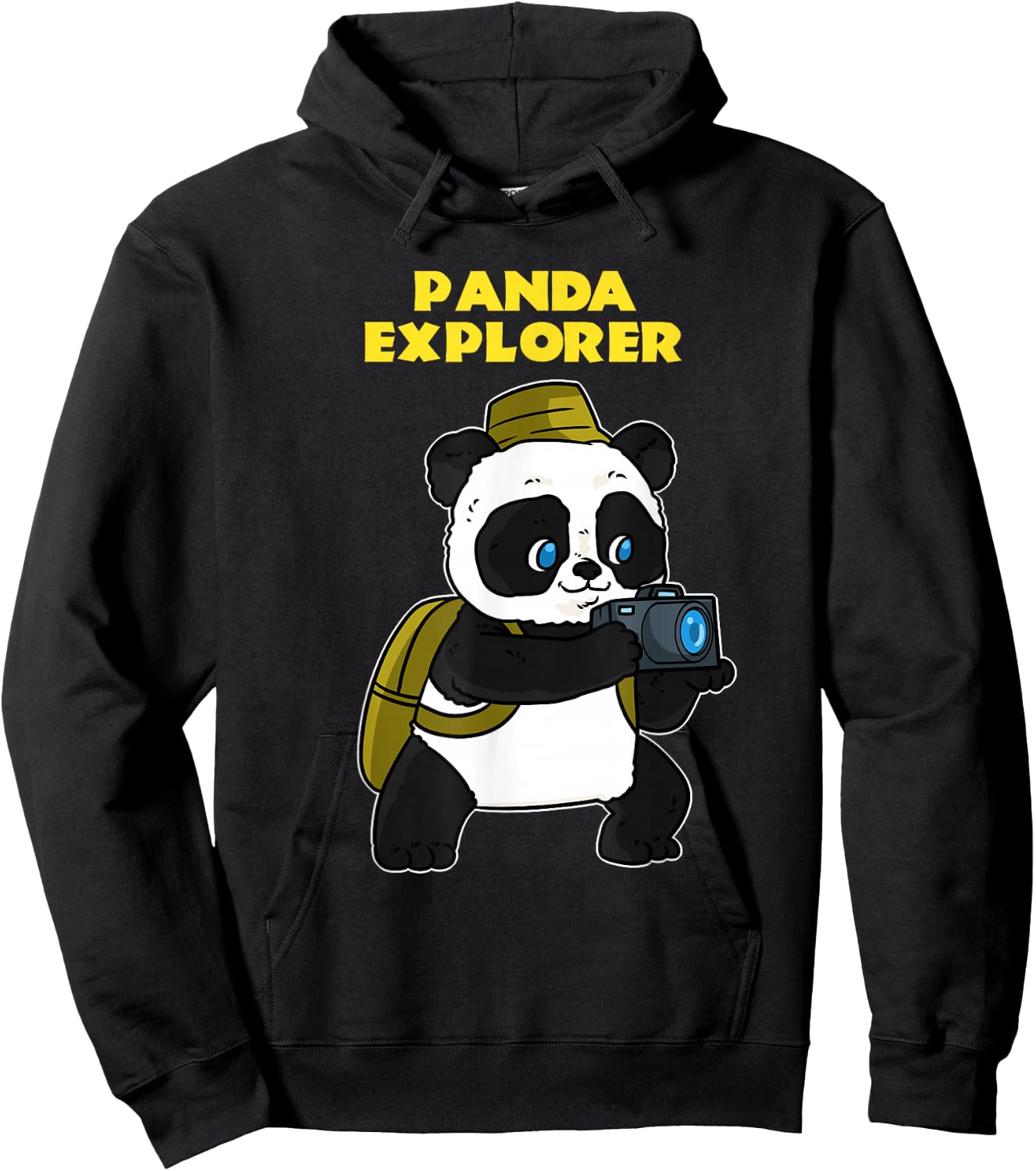 Panda Explorer Hoodie - Hoodie | Black