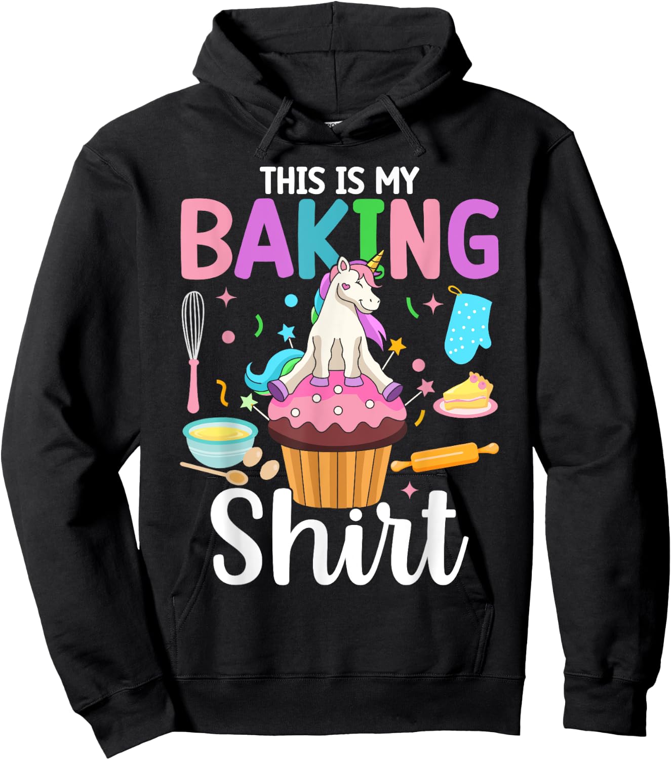This Is My Baking Shirt Baking Girl Baker Hoodie - Hoodie | Black