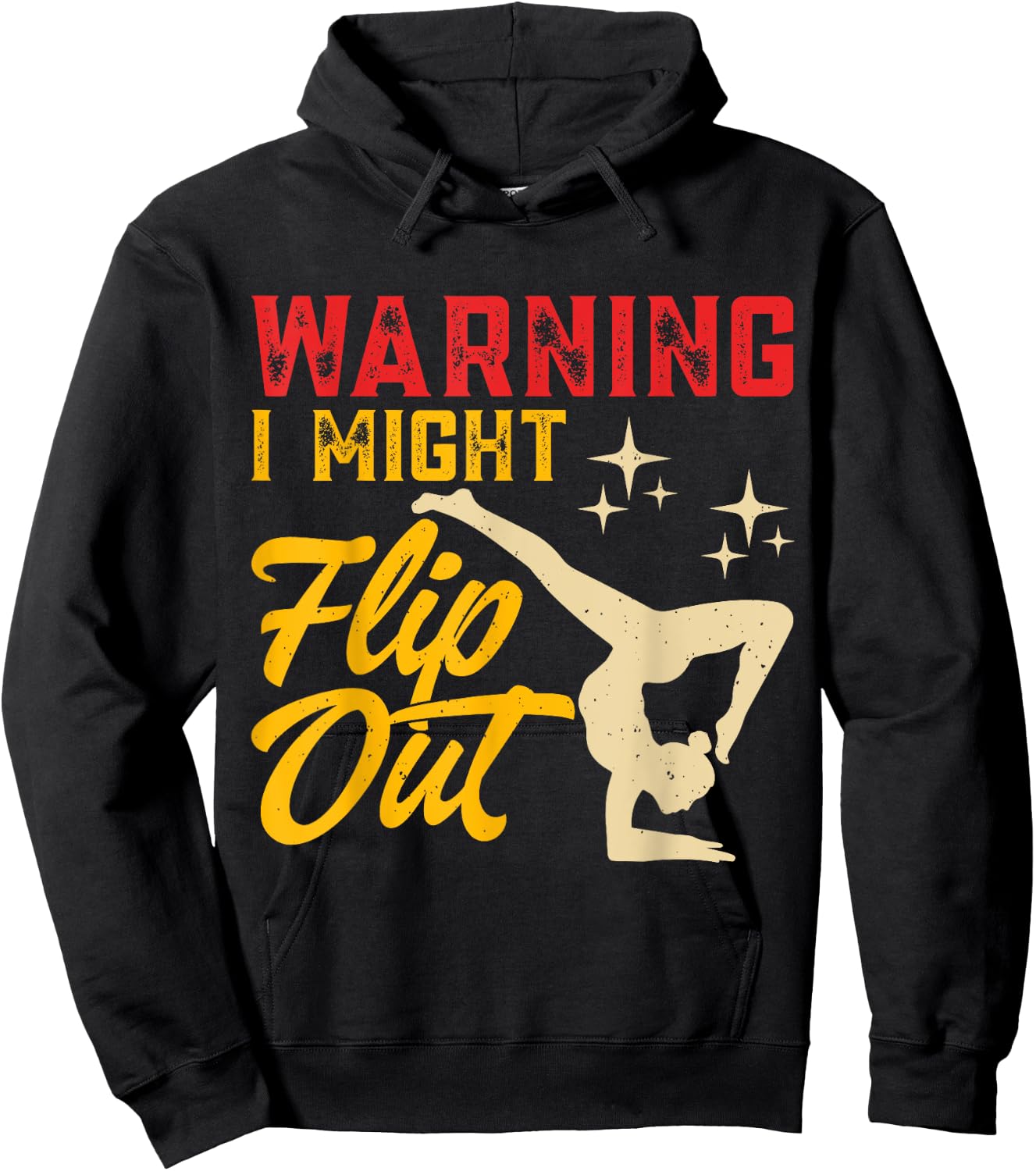Warning I Might Flip Out Hoodie - Hoodie | Black