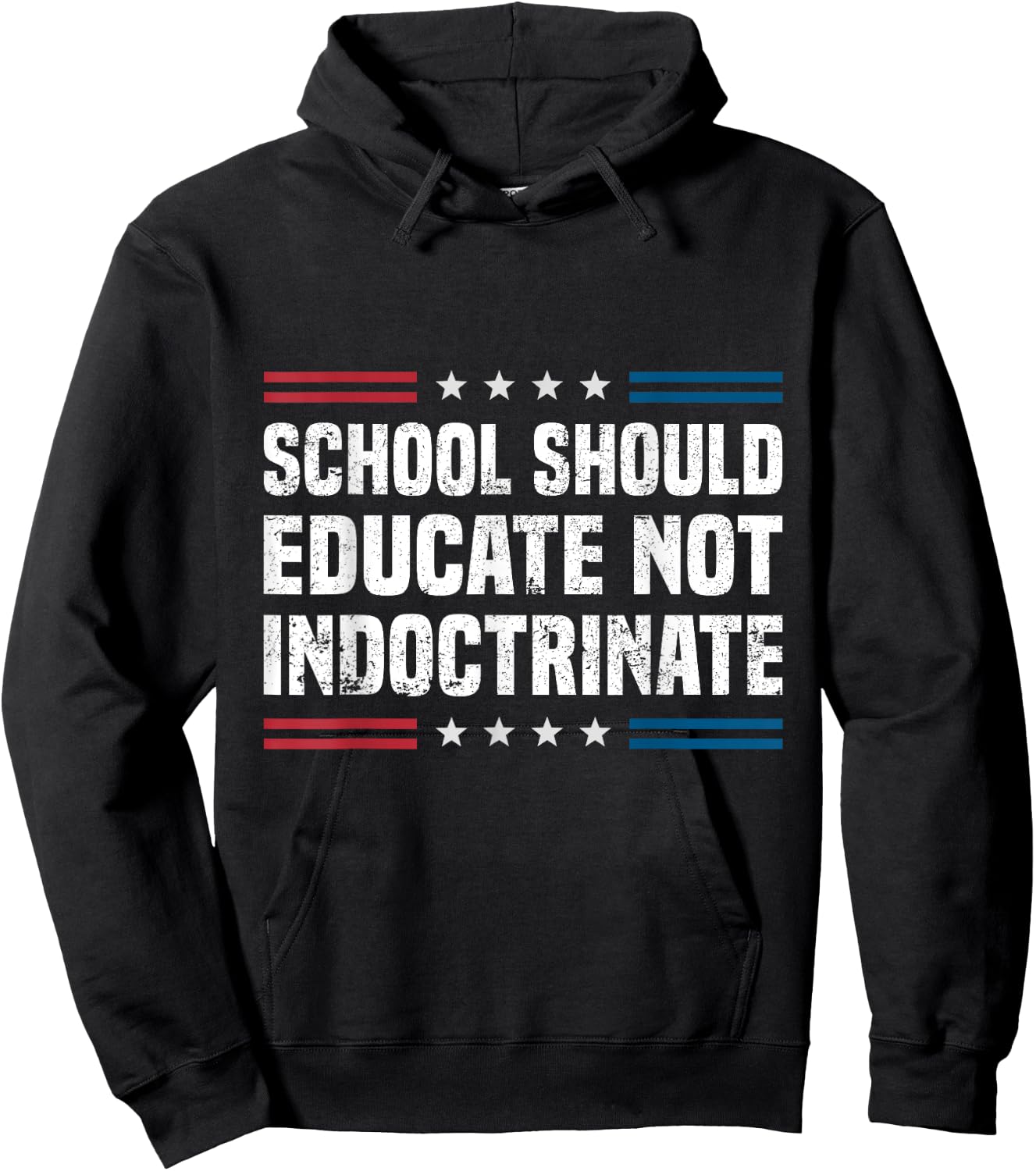 School Should Educate Not Indoctrinate Hoodie - Hoodie | Black