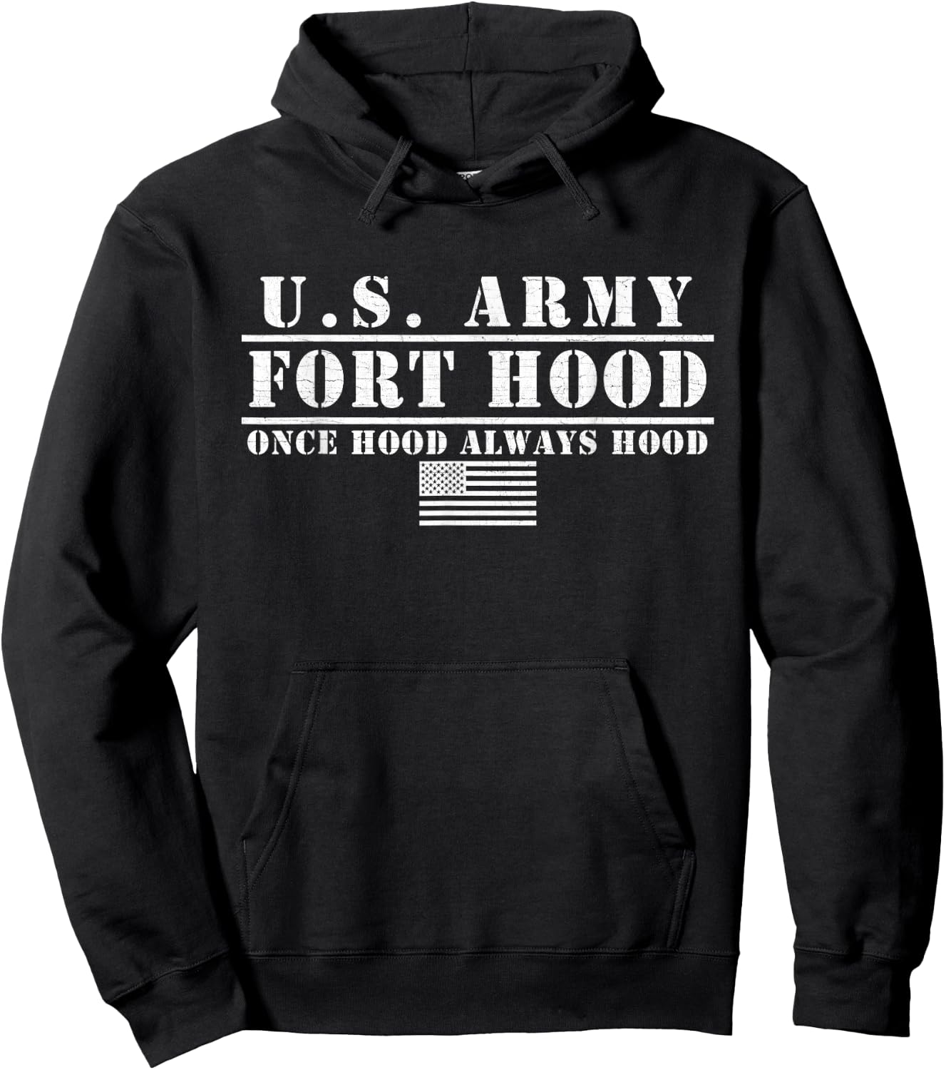 Fort Hood Texas TX US Army Once Hood Always Hood Gifts Hoodie - Hoodie | Black