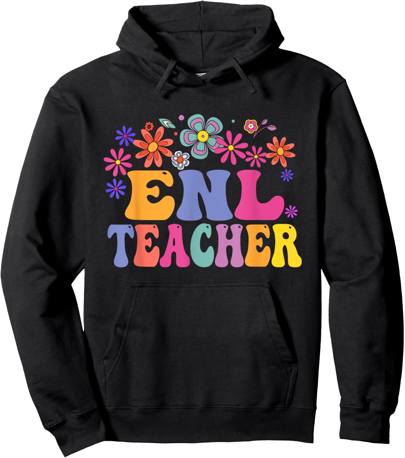 ENL Teacher Squad English New Language Squad Crew Team Men Women Hoodie - Hoodie | Black