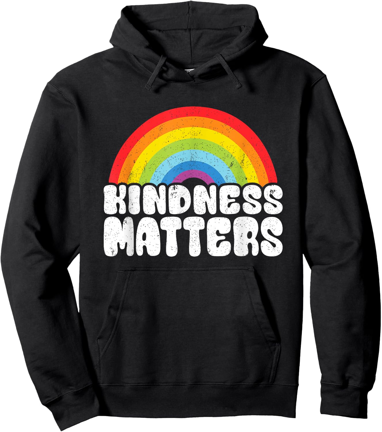 Positive Anti Bullying Rainbow Sped Teacher Kindness Matters Men Women Kids Hoodie - Hoodie | Black