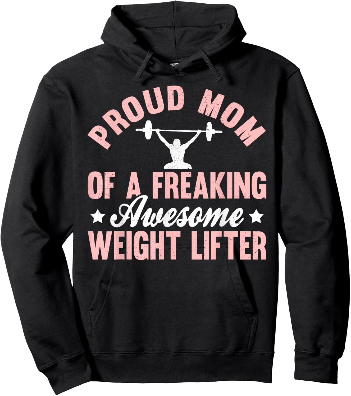 Weight Lifter Lifting Pumping Iron Powerlifting Mom Mother Hoodie - Hoodie | Black