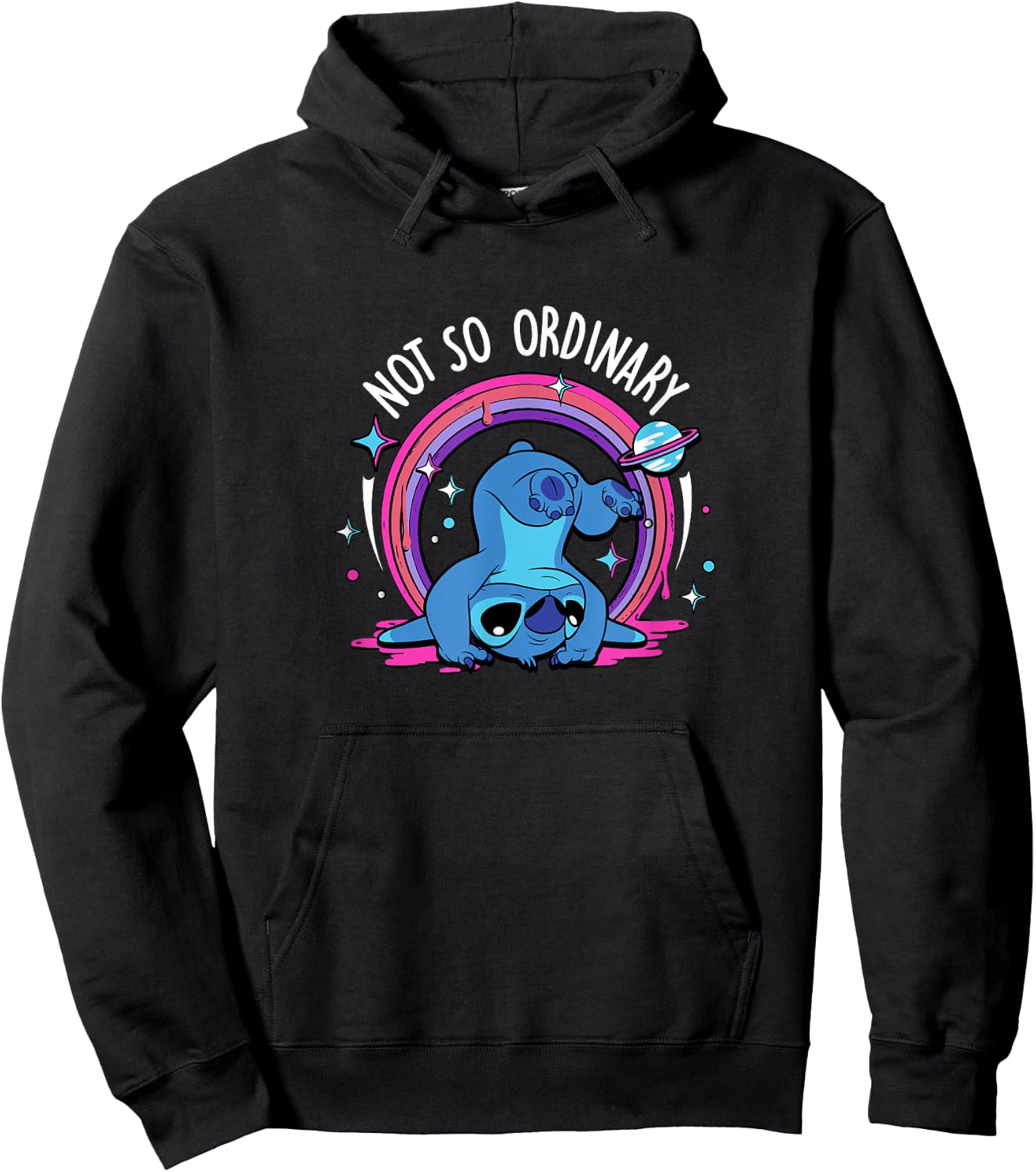 Disney Lilo & Stitch Not So Ordinary Playful Stitch Poster Hoodie - Hoodie | Black