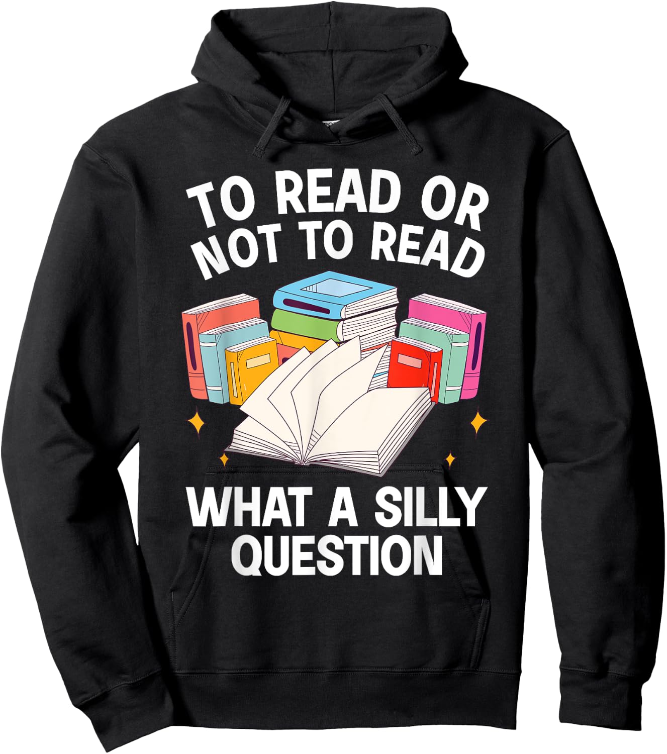Cute Book Design Women Bookworm Reader Book Lover Hoodie - Hoodie | Black