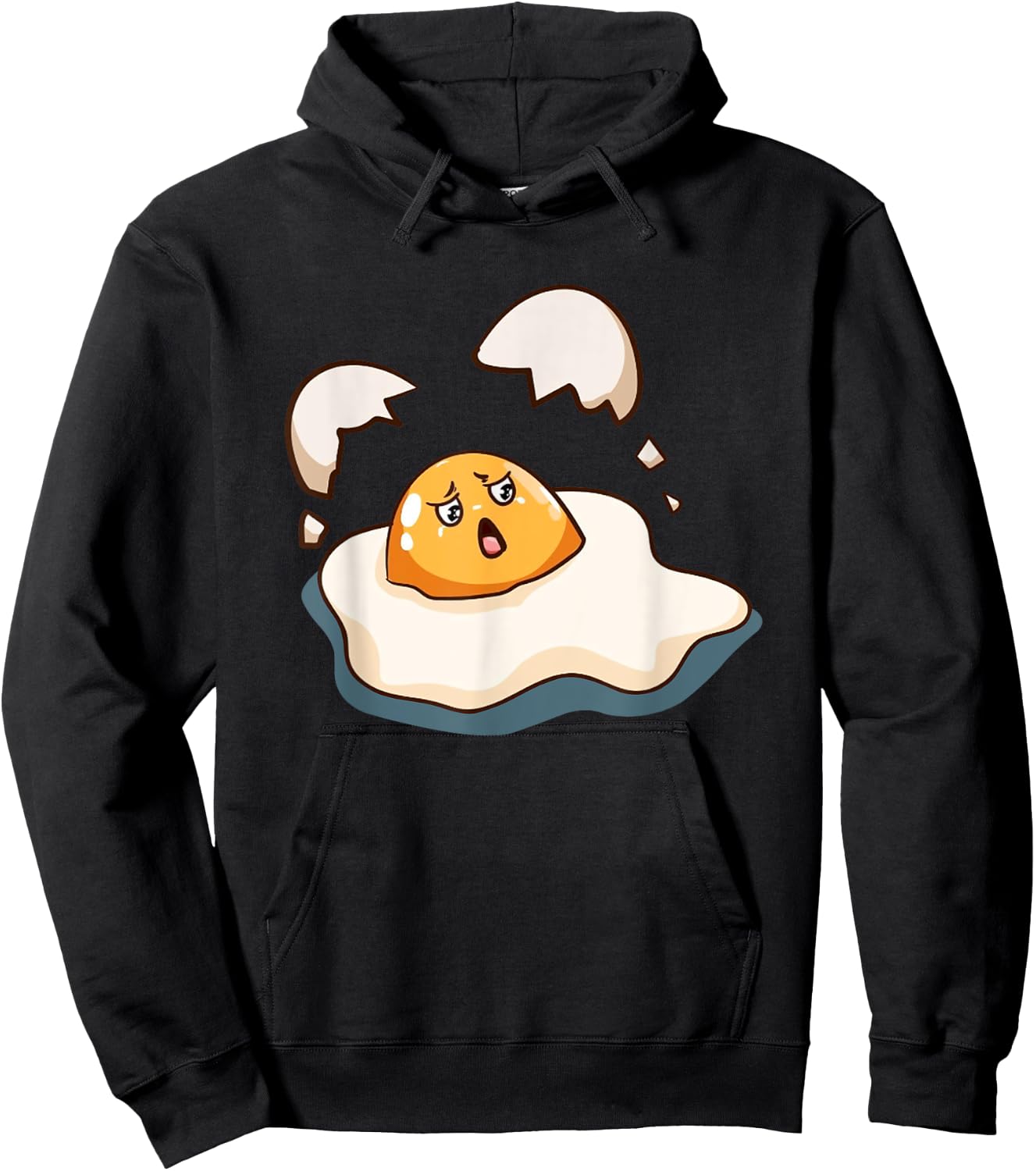 Fried Egg Breakfast Egg White Egg Yolk Fried Egg Costume Hoodie - Hoodie | Black