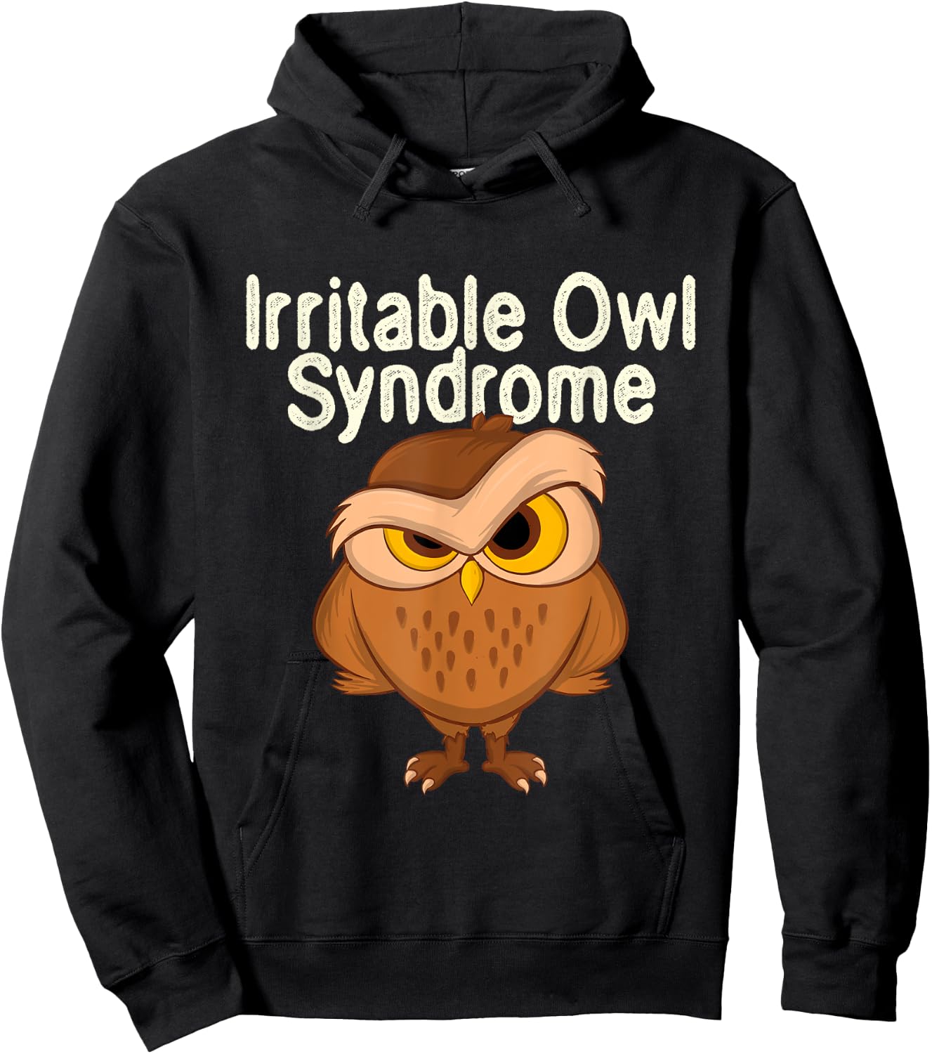 Irritable Owl Syndrome - Bird Watcher Animal Nature Lover Hoodie - Hoodie | Black