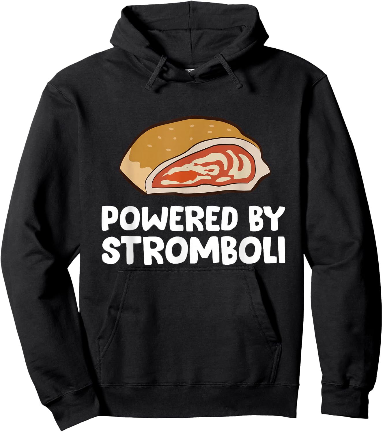 Powered By Stromboli Hoodie - Hoodie | Black