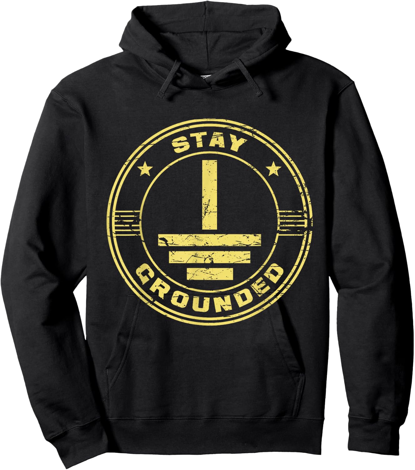 Stay Grounded - Electrician Wiring Electrical Work Wireman Hoodie - Hoodie | Black