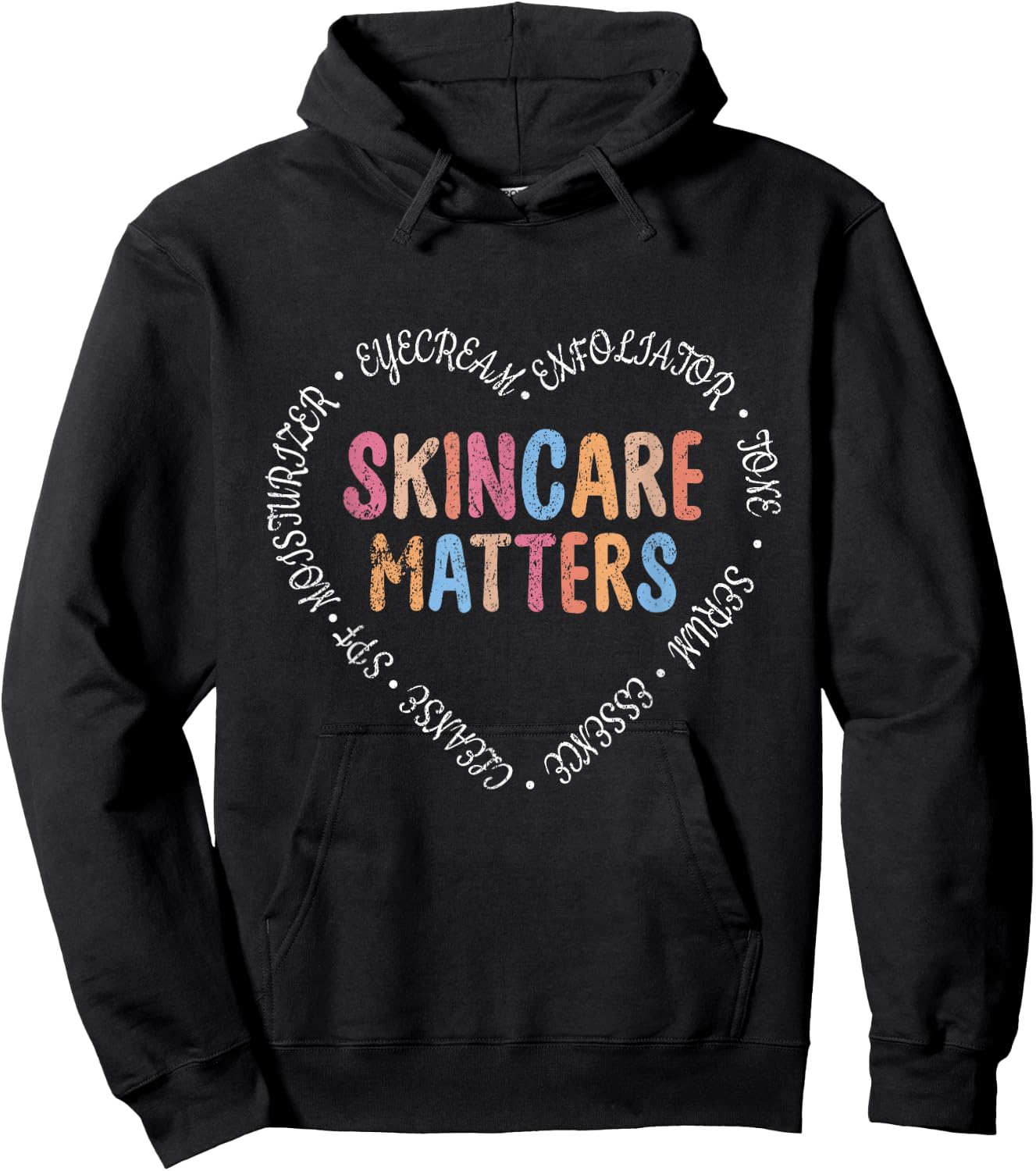 Vintage Skincare Matters Skin Esthetician Retro Skincare Hoodie - Hoodie | Black