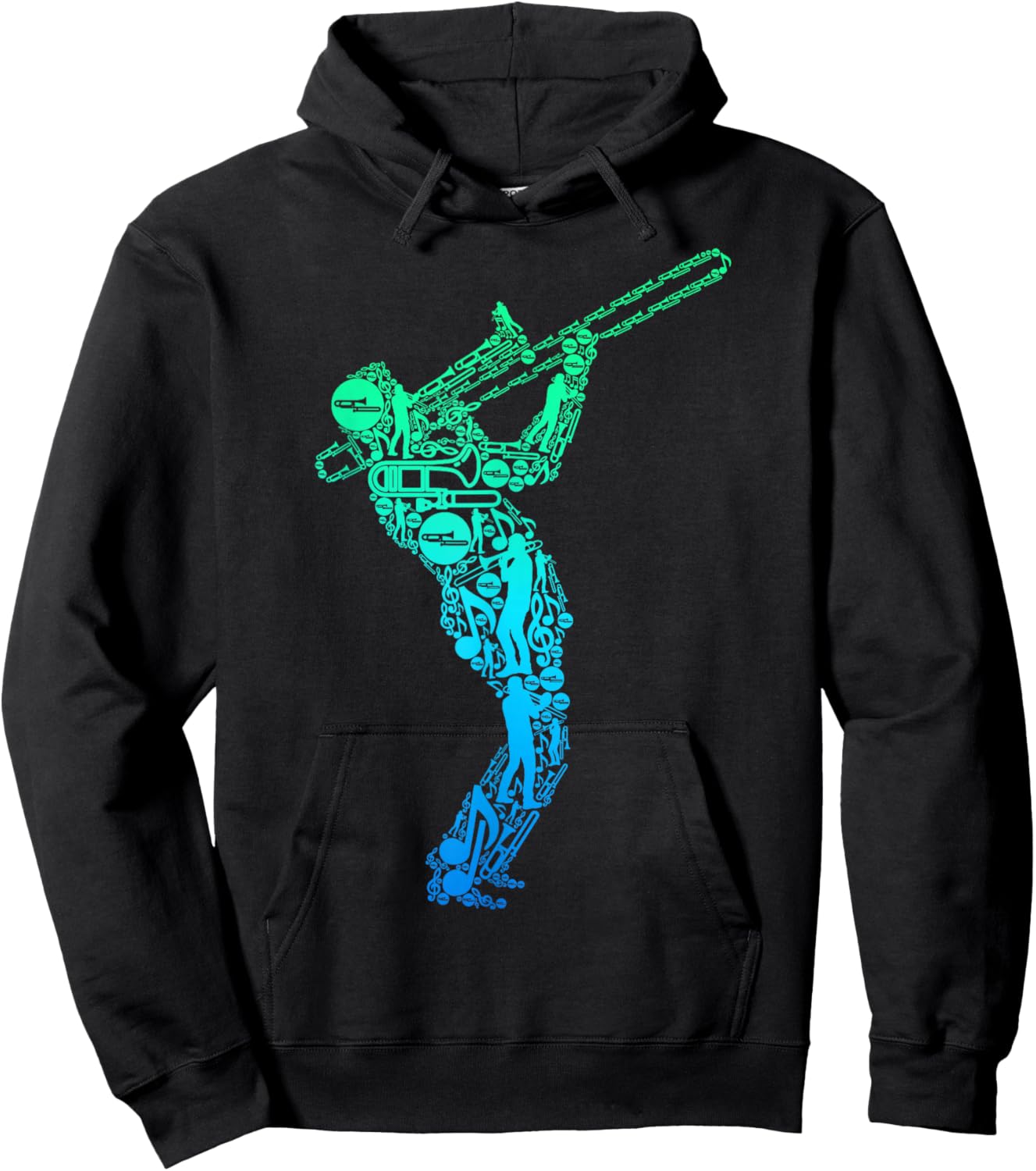 Trombone Trombone Player for Children and Men Hoodie - Hoodie | Black