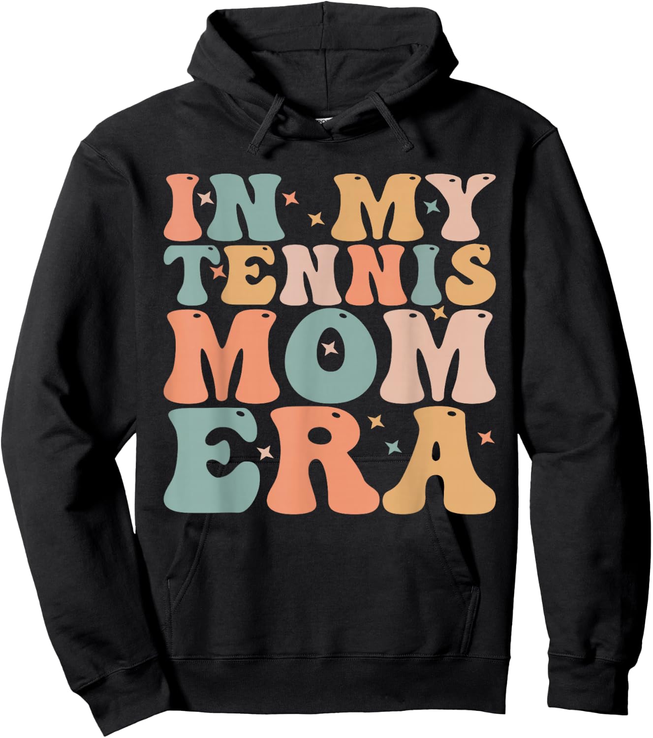 In My Tennis Mom Era Hoodie - Hoodie | Black