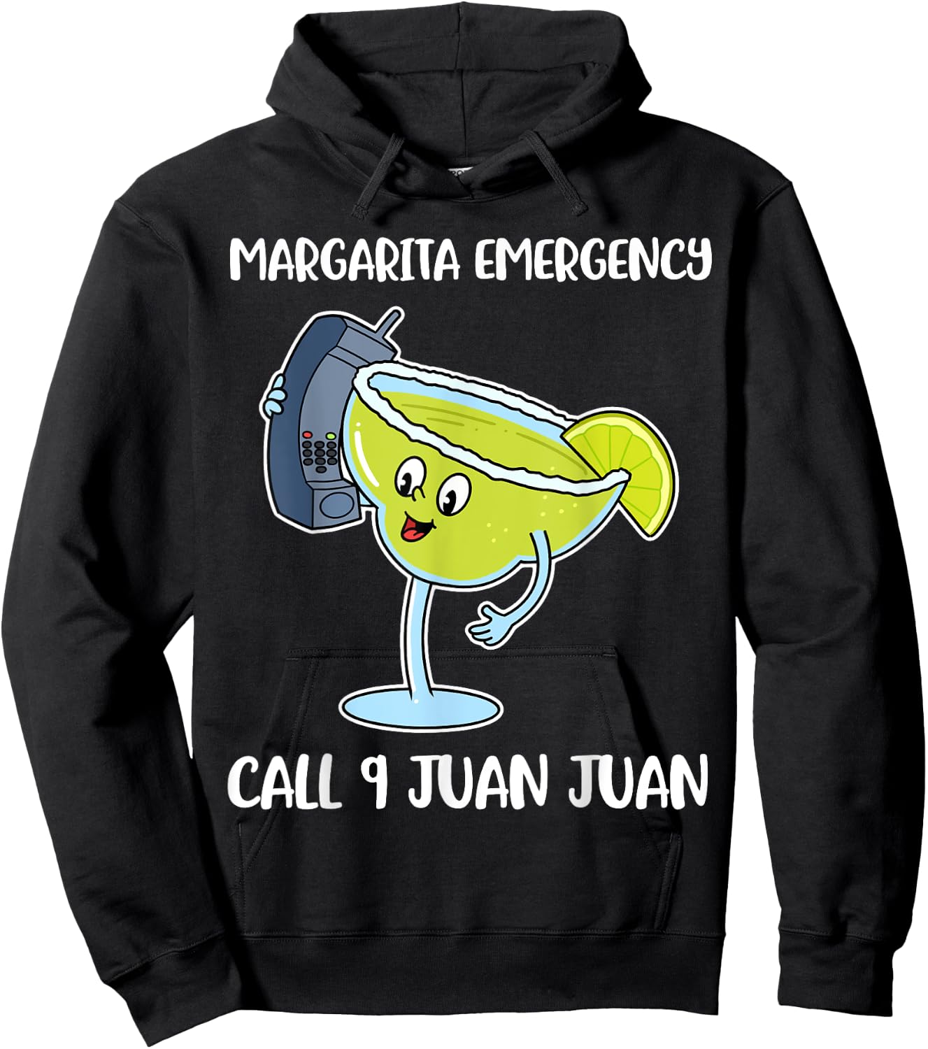 Margarita Emergency Call 9 Juan Juan Hoodie - Hoodie | Black