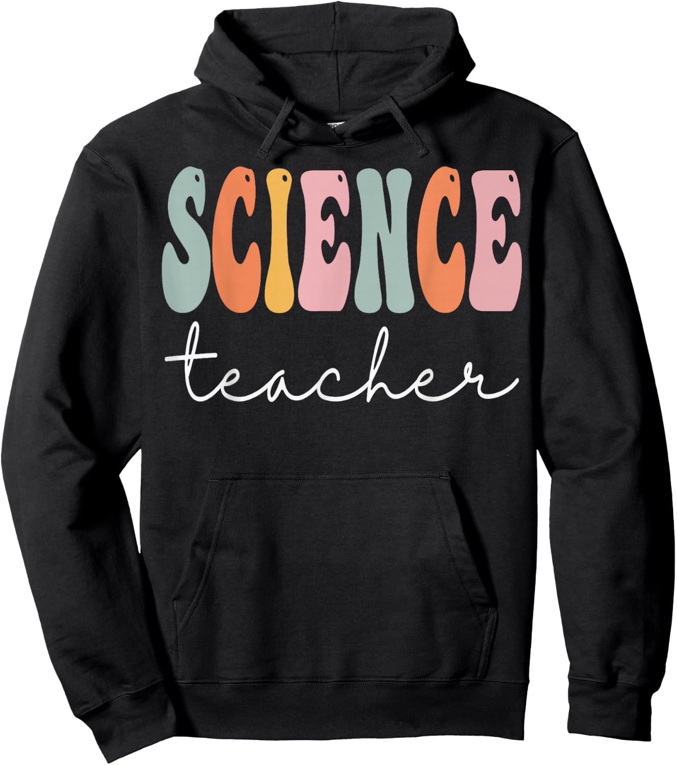 Science Teacher Groovy Appreciation Day Hello Back To School Hoodie - Hoodie | Black