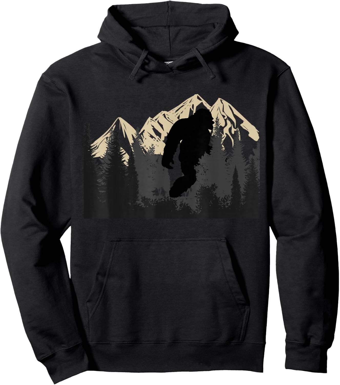 Bigfoot Sasquatch Design Women and Men Trip Hiking lovers Hoodie - Hoodie | Black