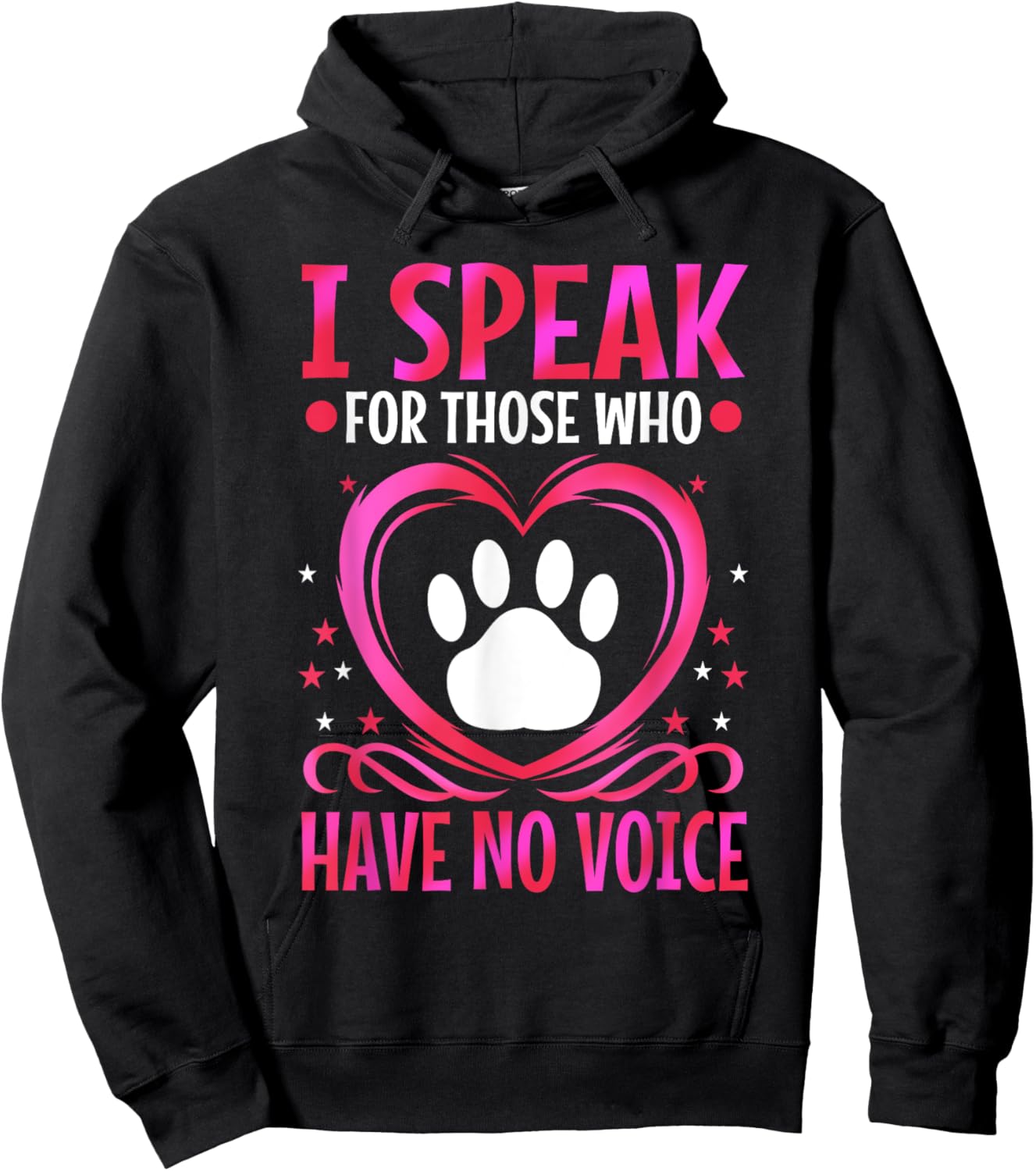 I speak for those who have no voice Hoodie - Hoodie | Black