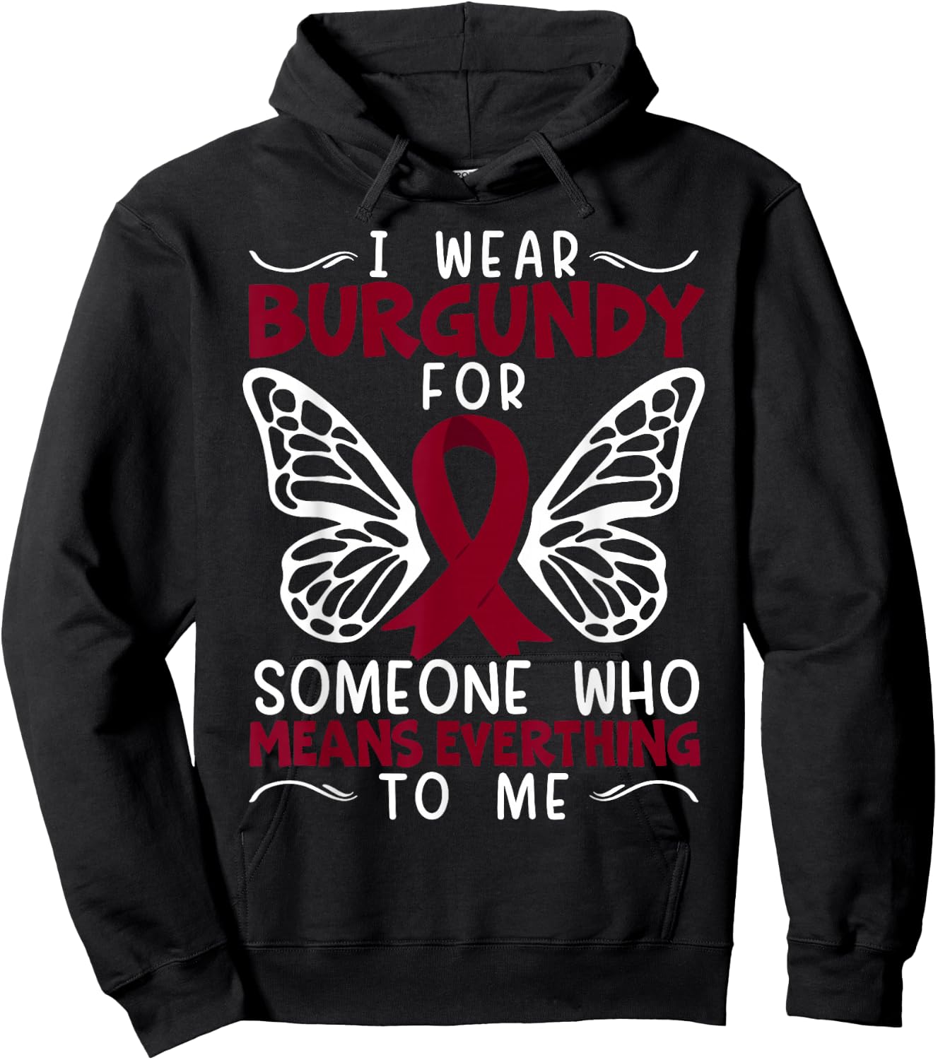 Multiple Myeloma Supporter Myeloma Cancer Awareness Hoodie - Hoodie | Black