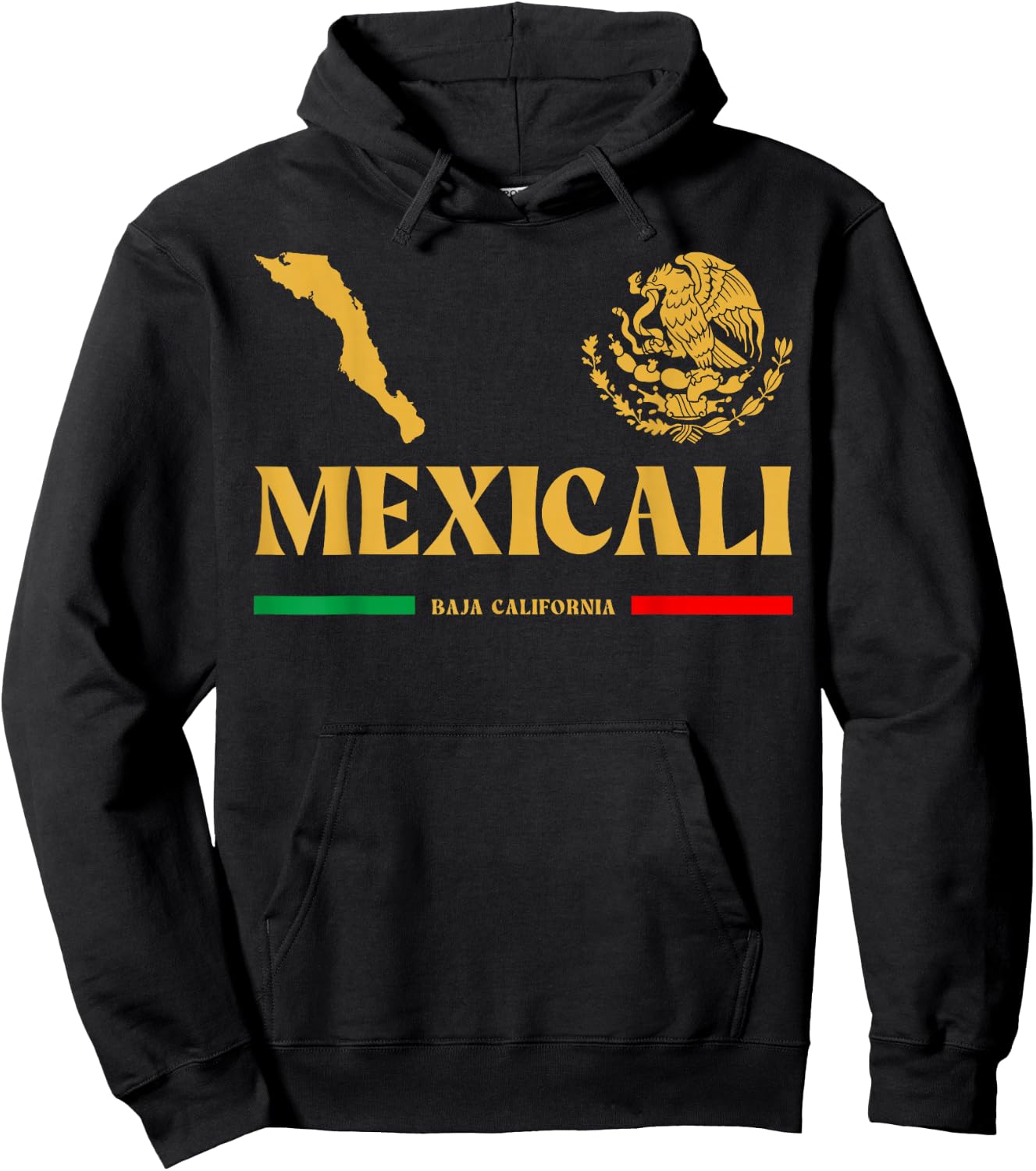 Mexicali Shirts and Mexicali Baja California , -Adults, Black, Small, Short Sleeve Hoodie - Hoodie | Black