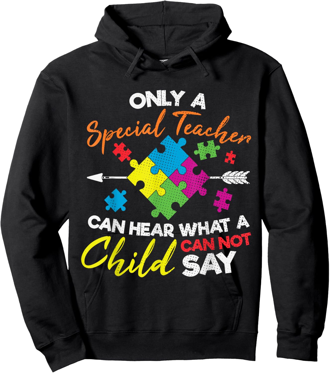 Special Ed Teacher Understand Autistic Kids Autism Awareness Hoodie - Hoodie | Black