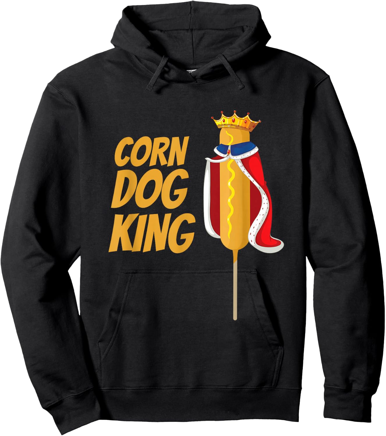 Corn dog king corn dogs costume corndog Men Women Hoodie - Hoodie | Black
