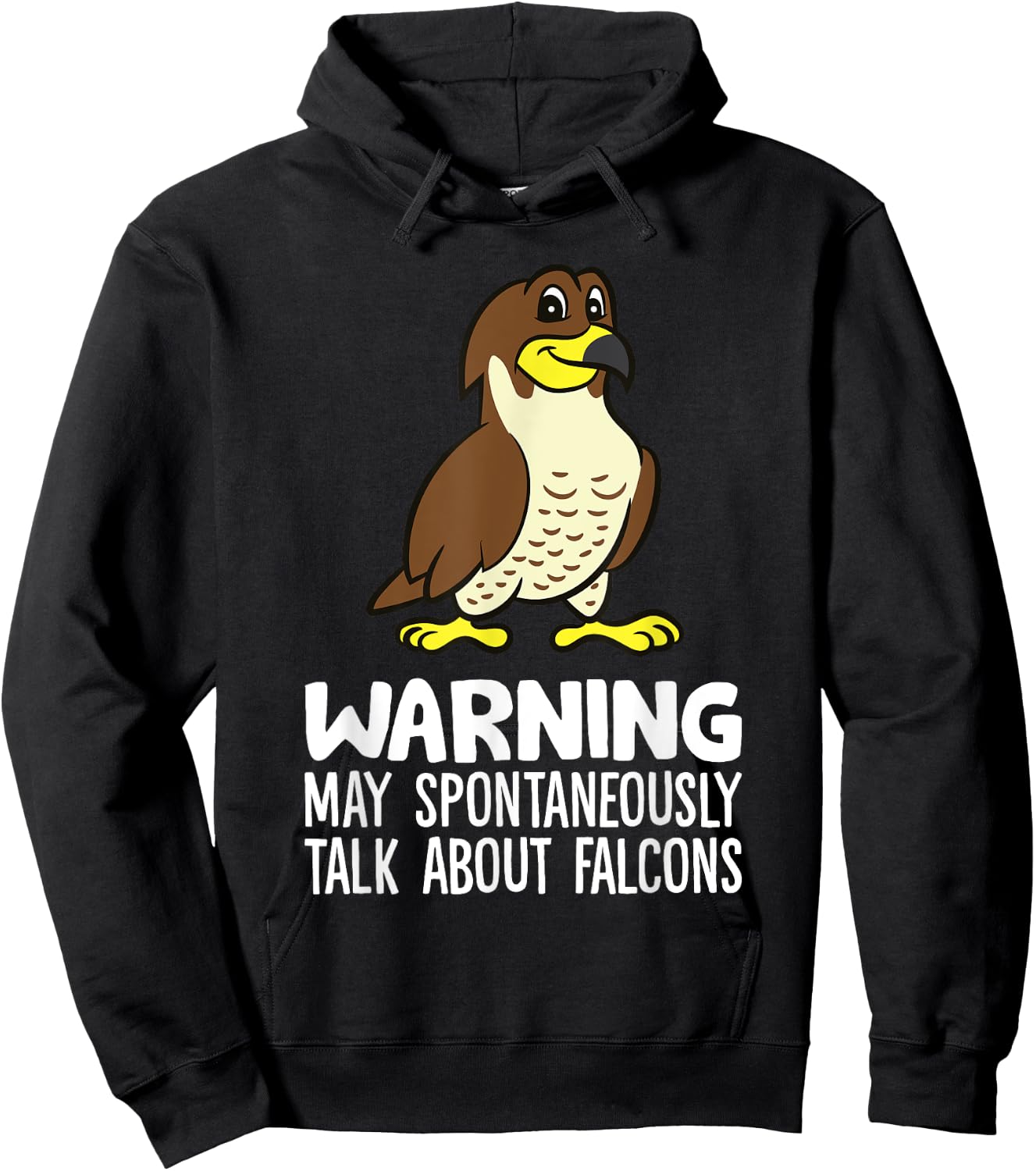 Falconry Warning May Spontaneously Talk About Falcons Hoodie - Hoodie | Black