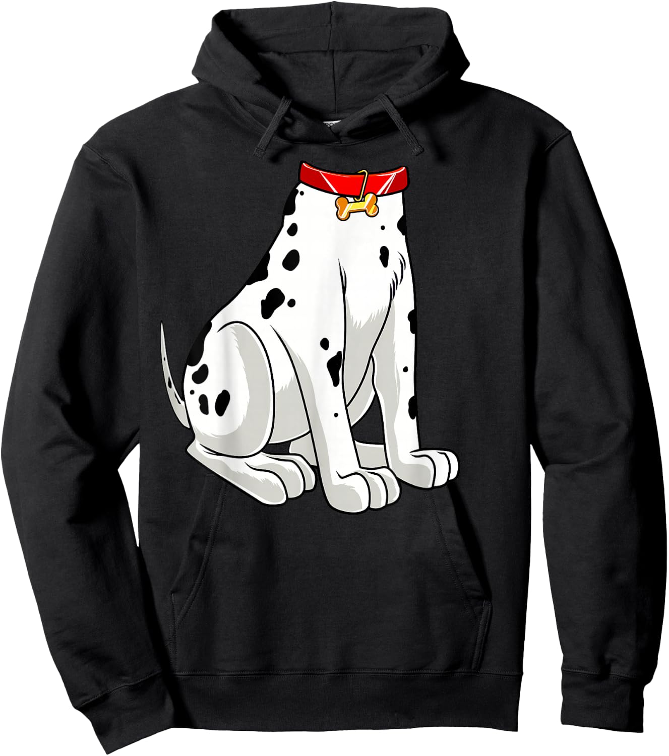Dalmatian Costume Halloween Dog Print Men Women Kids Small Hoodie - Hoodie | Black