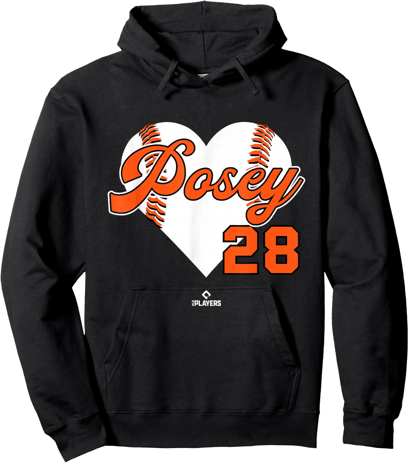 Baseball Heart Buster Posey San Francisco MLBPA Hoodie - Hoodie | Black