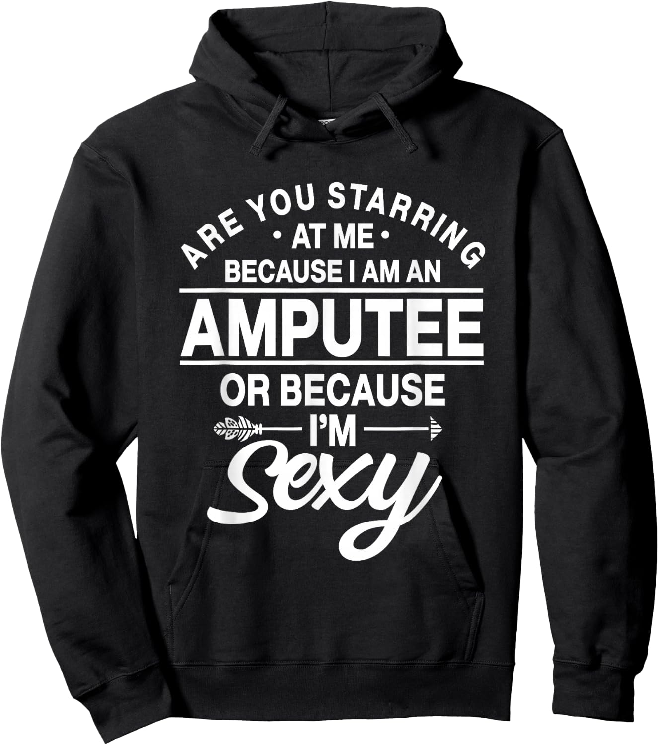 Amputation Amputate Surgery Sexy Amputee Recovery Survivor Hoodie - Hoodie | Black