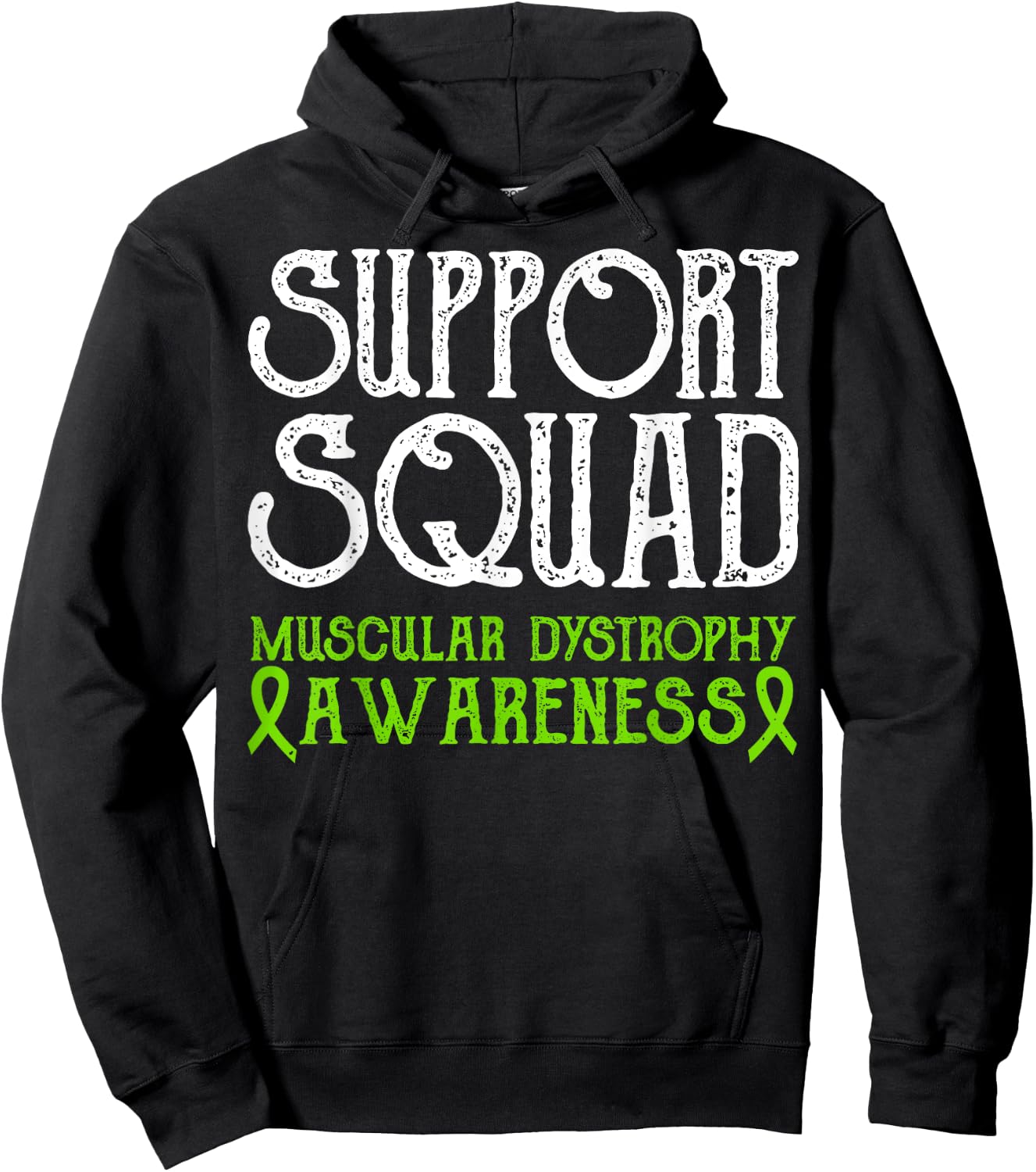 Duchenne Muscular Dystrophy Awareness Support Squad Month Hoodie - Hoodie | Black