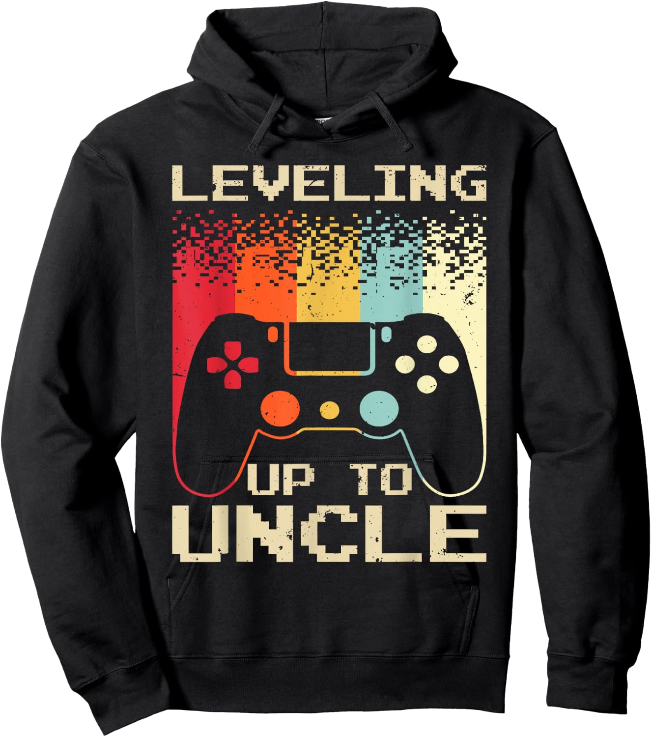 Best New Uncle Boys Soon To Be Uncle Nephew Gamer Hoodie - Hoodie | Black