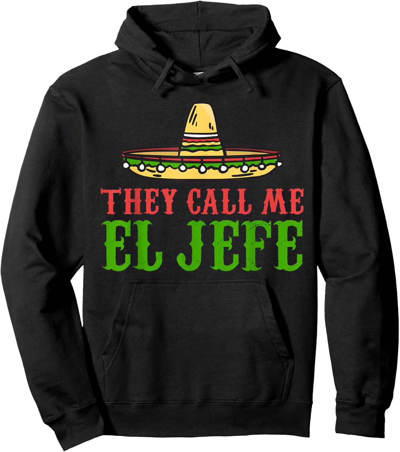 They call me el Jefe Mexican Bearded Men Hoodie - Hoodie | Black