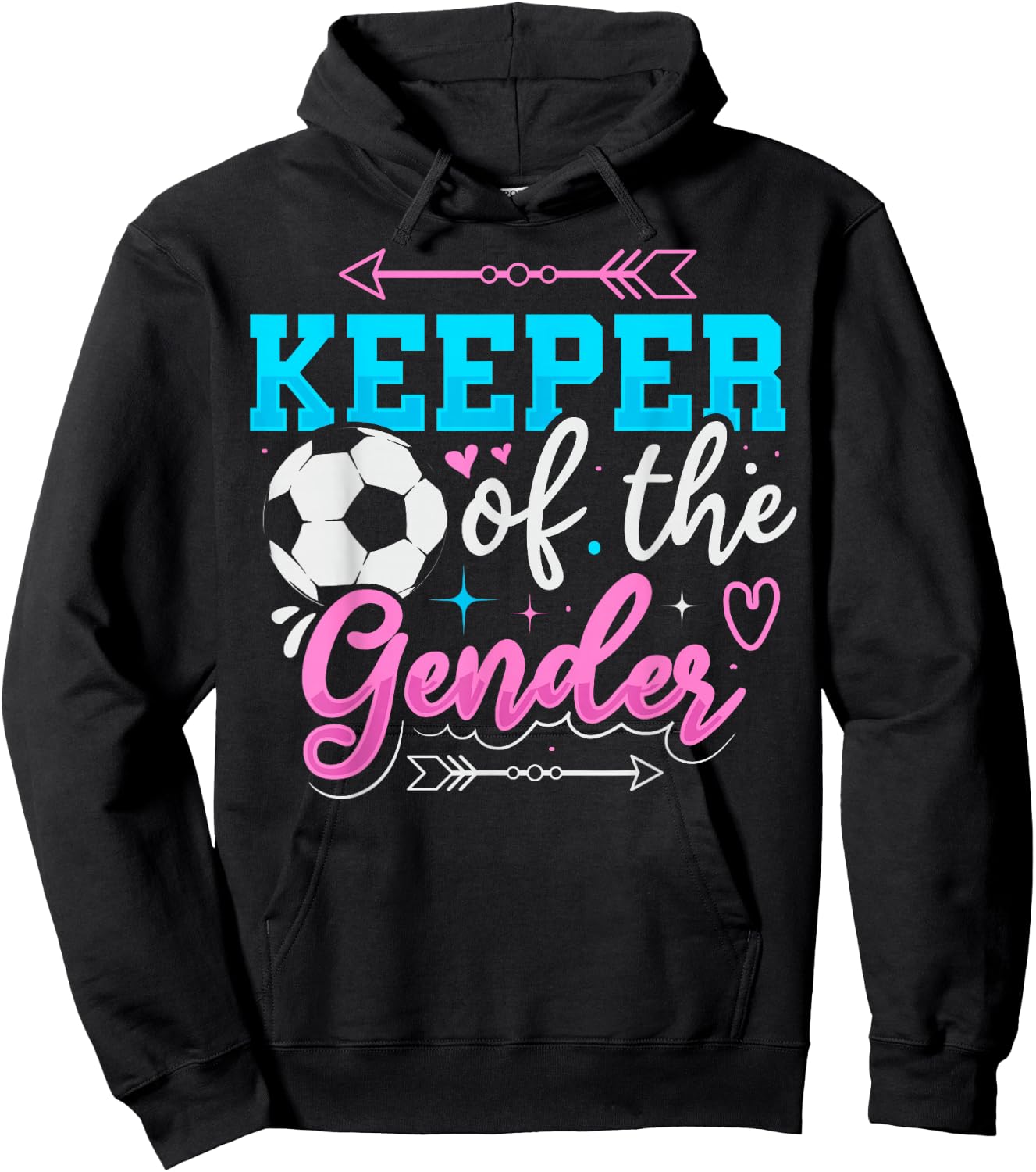 Keeper of the Gender Design for a Soccer Player Hoodie - Hoodie | Black