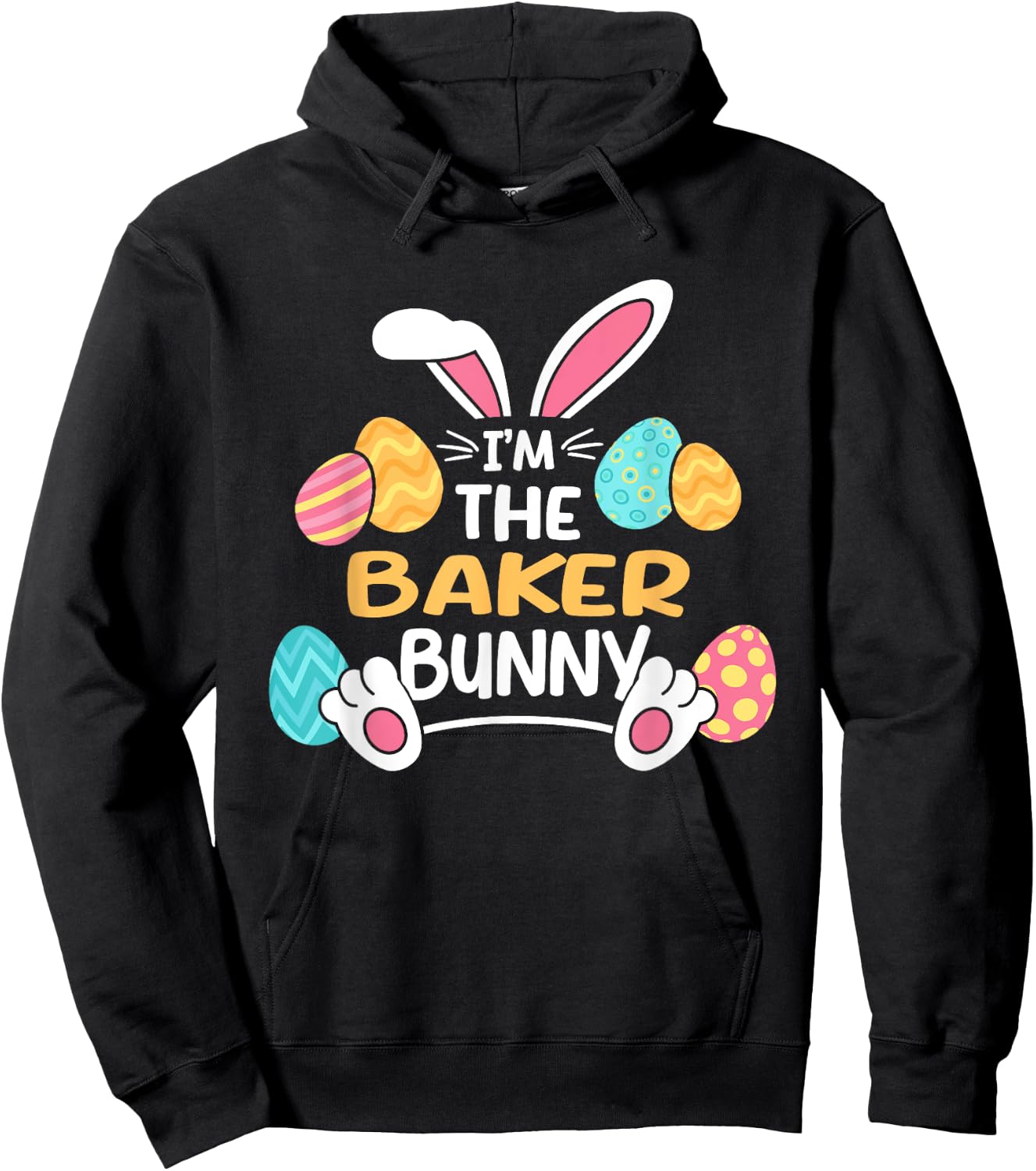 Im The Baker Bunny Baking Easter Pastry Chef Hoodie - Hoodie | Black