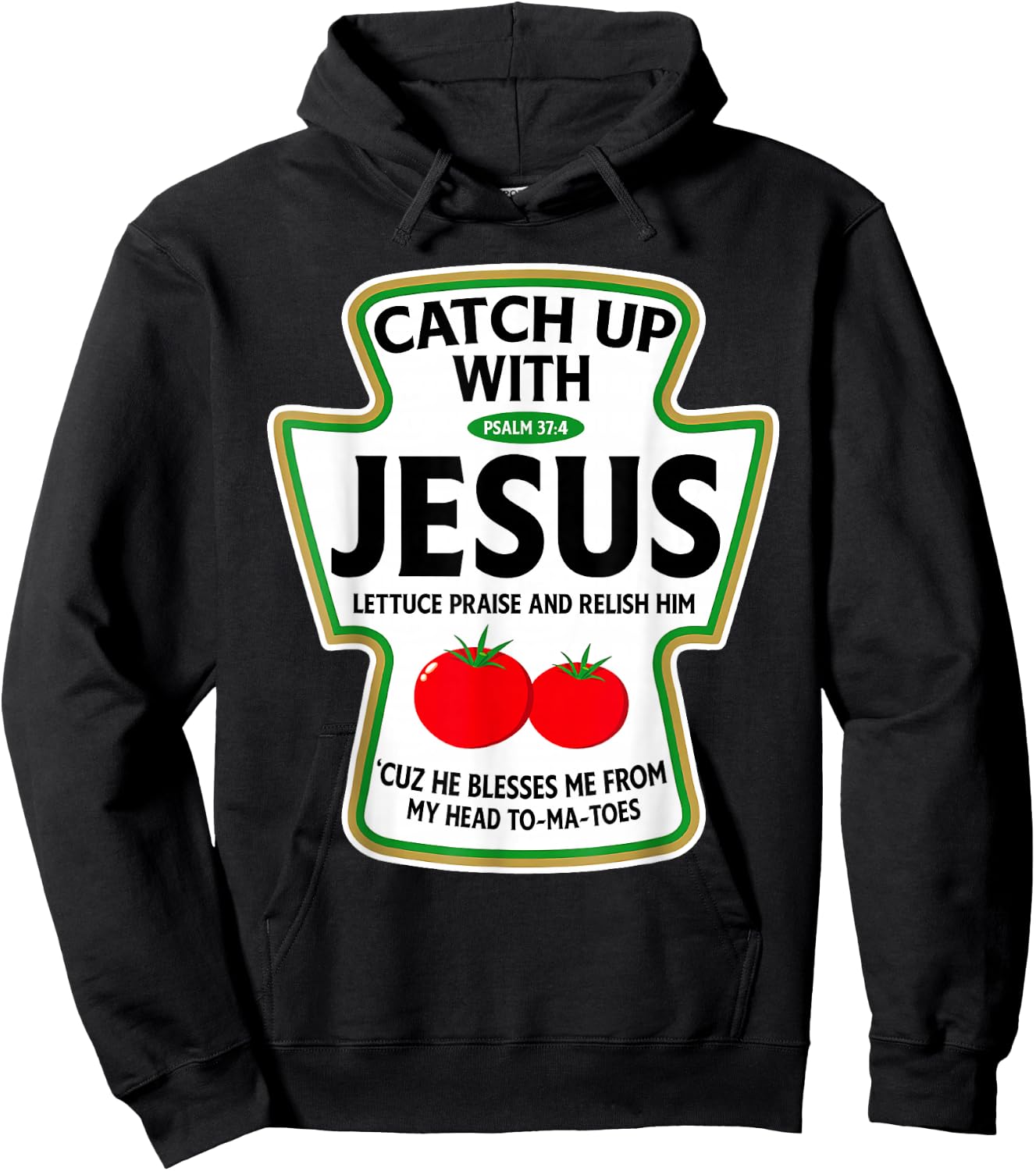 Catch Up with Jesus Hoodie - Hoodie | Black