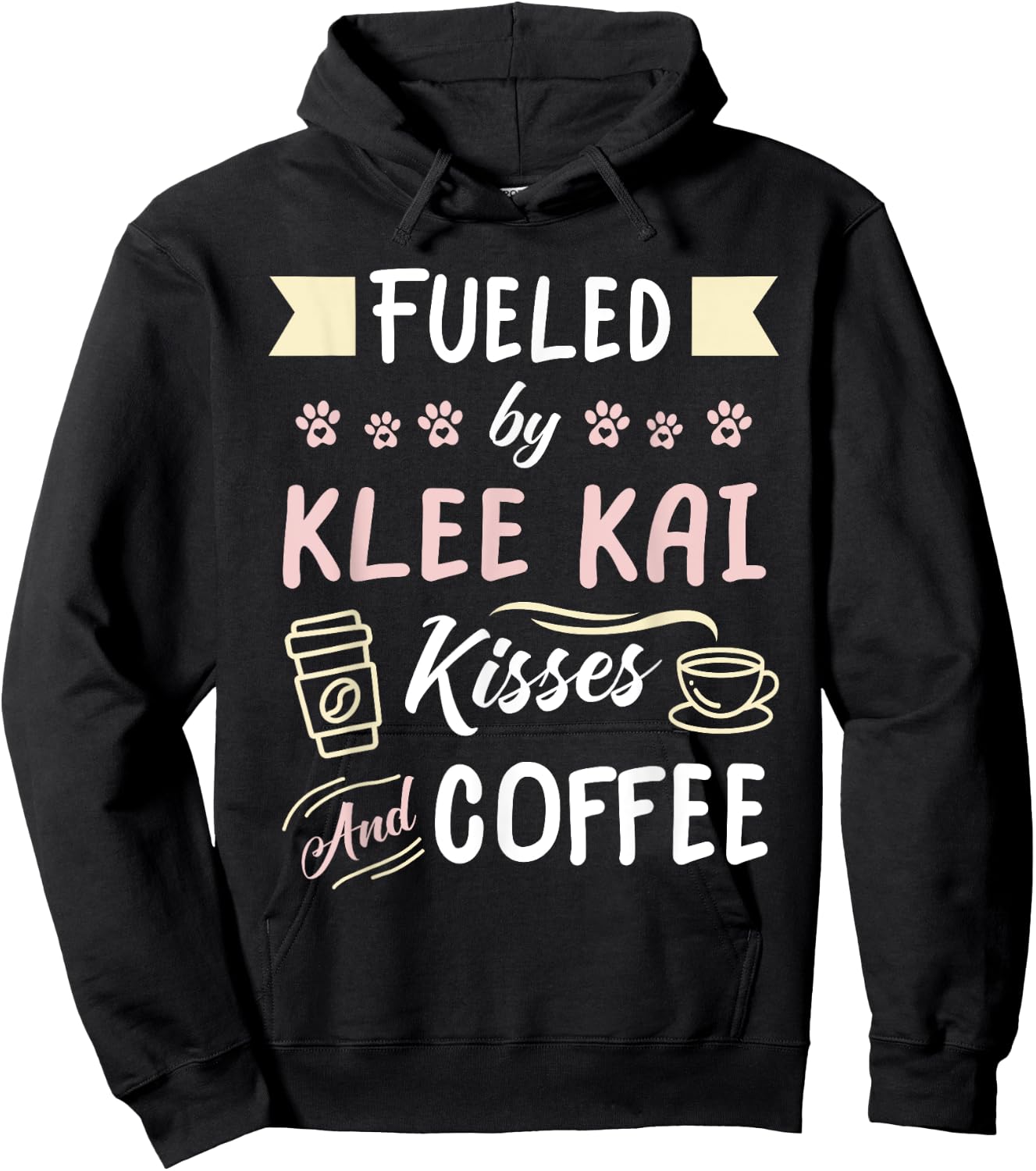 Funny Alaskan Klee Kai Mom Coffee Lover Hoodie - Hoodie | Black