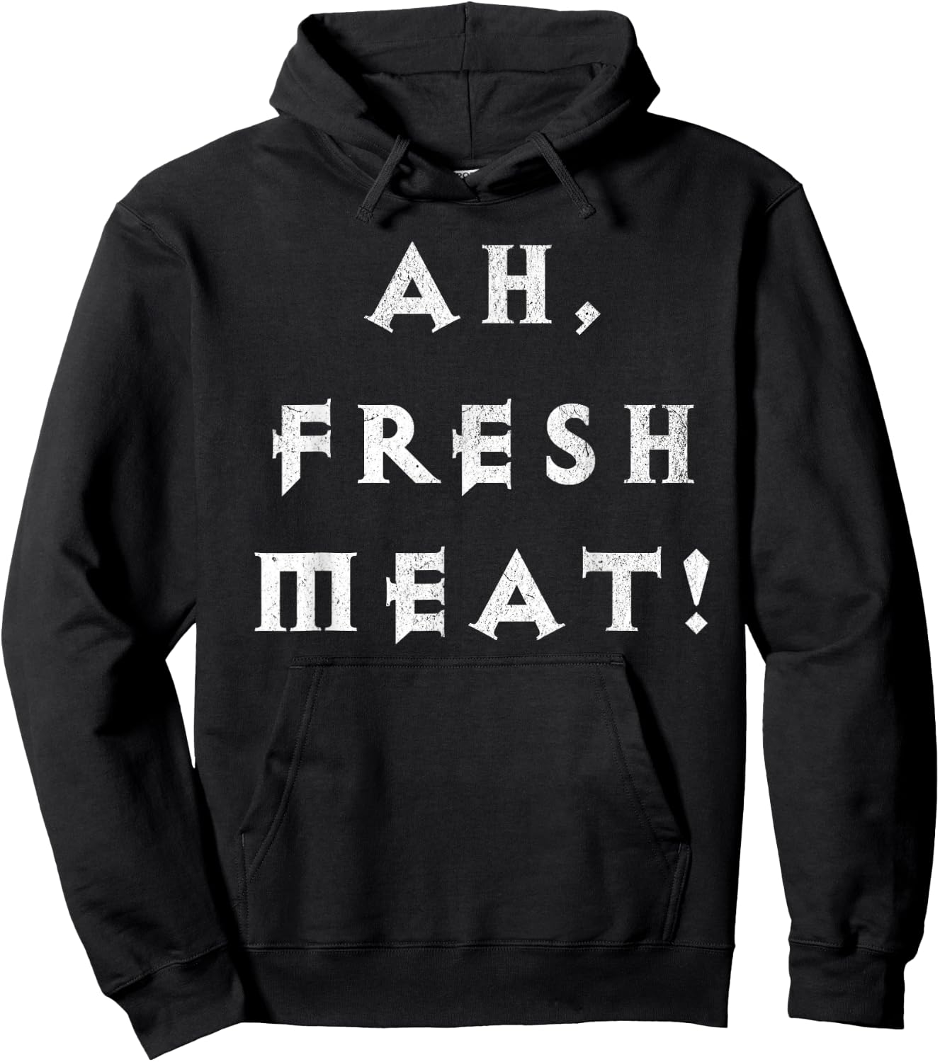 Funny "Ah, Fresh Meat" Diablo inspired Hoodie - Hoodie | Black