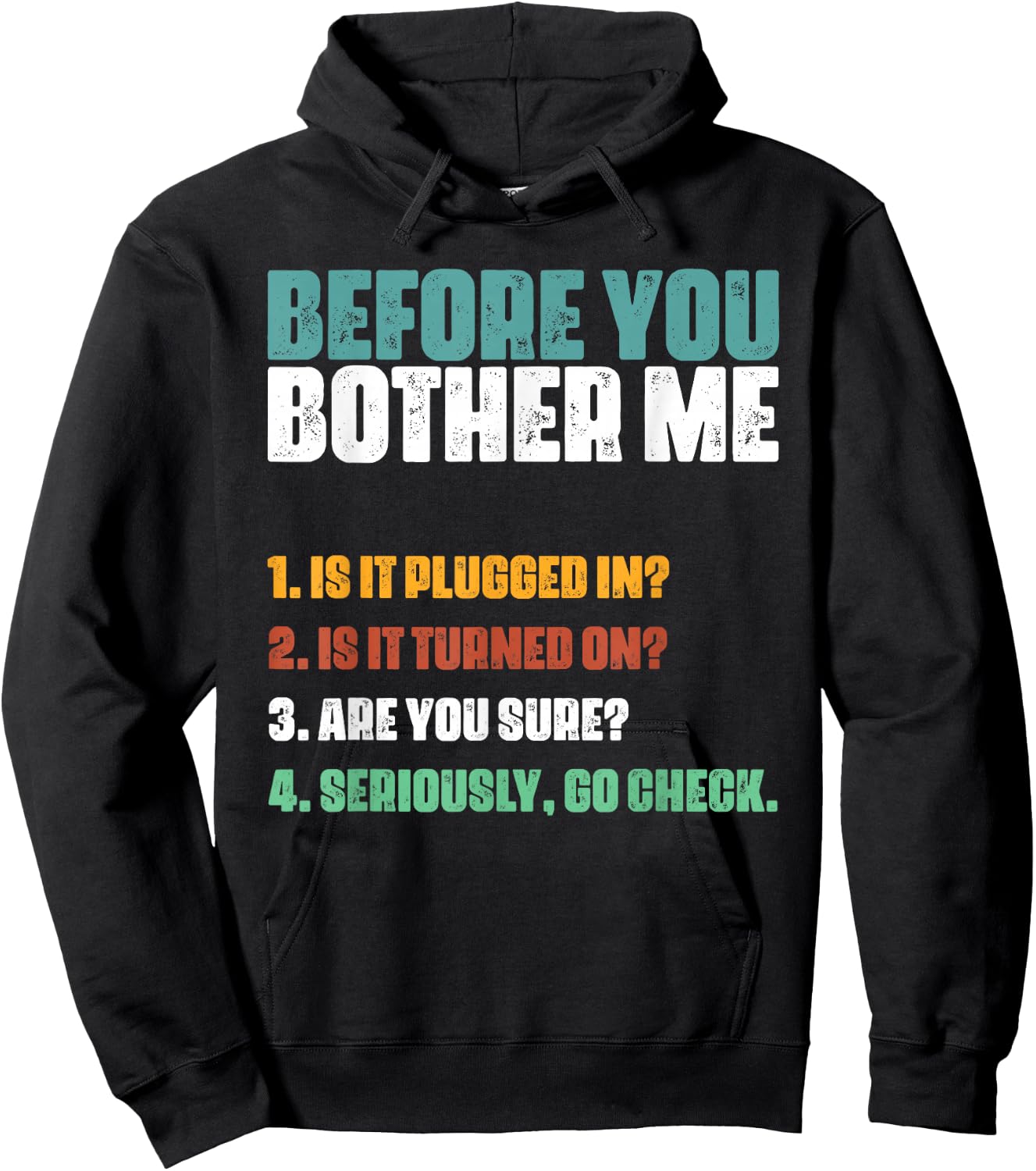 Information Technology Help Desk Humor Technical Support Hoodie - Hoodie | Black