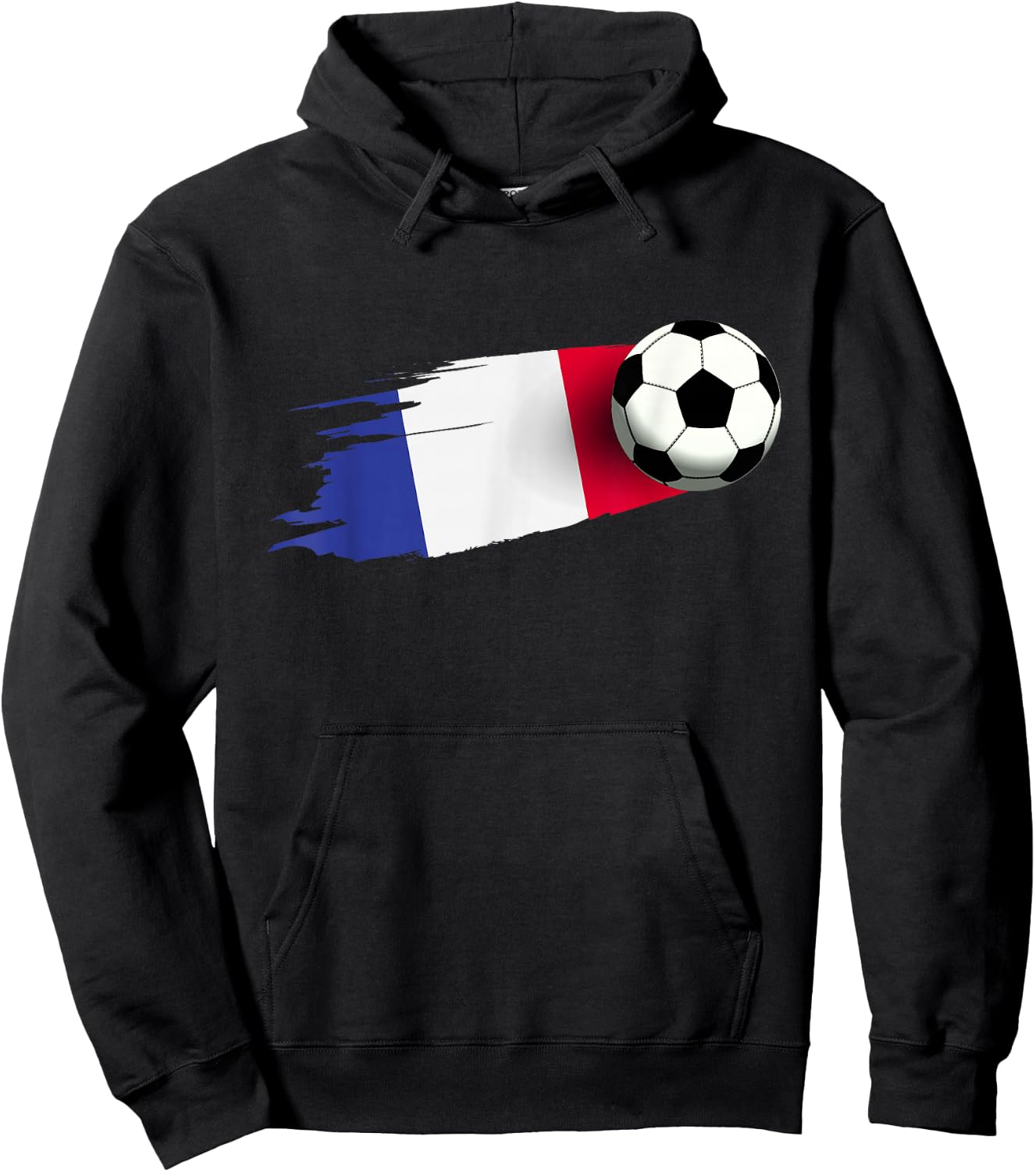 France Flag Jersey French Soccer Team French Hoodie - Hoodie | Black