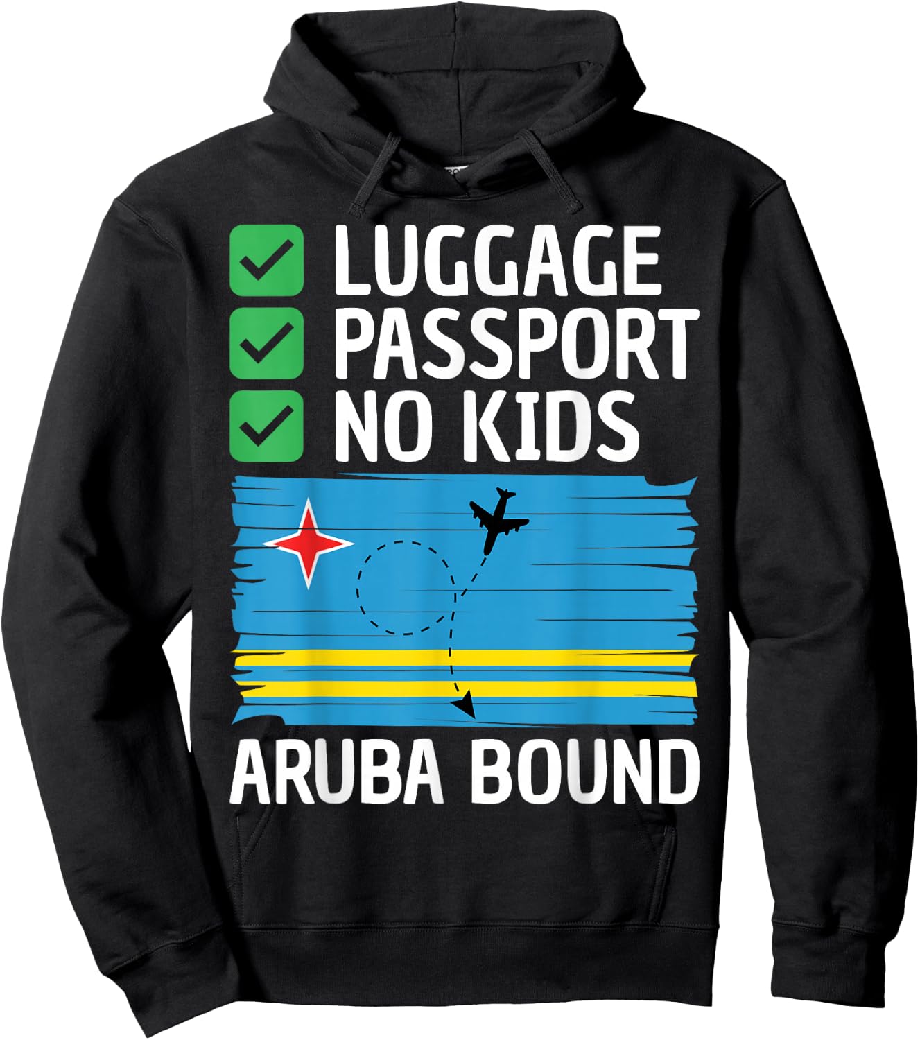 Aruba Travel Vacation Outfit Caribbean Trip Men Women Aruba Hoodie - Hoodie | Black