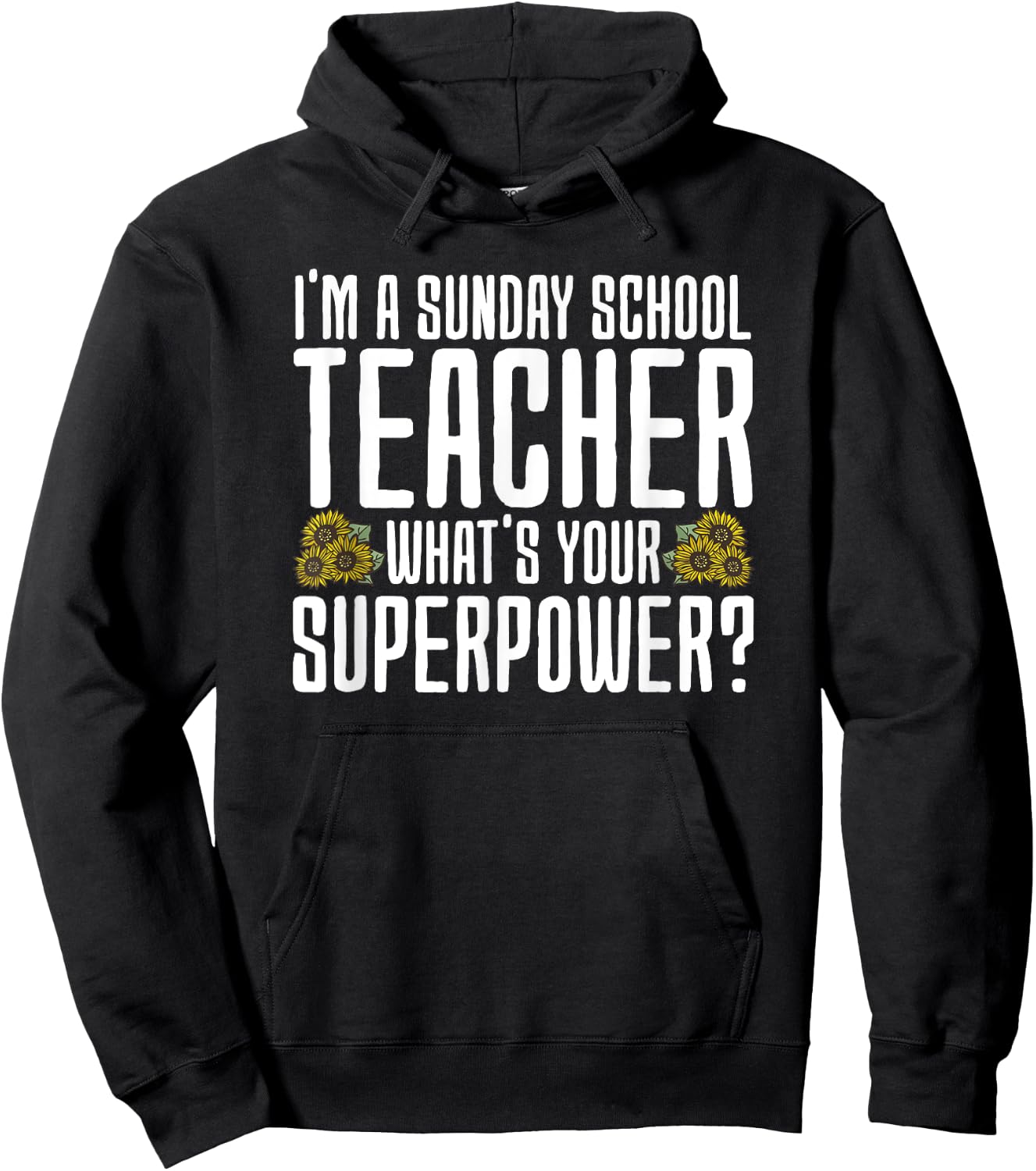 Funny Sunday School Teacher Men Women Hoodie - Hoodie | Black