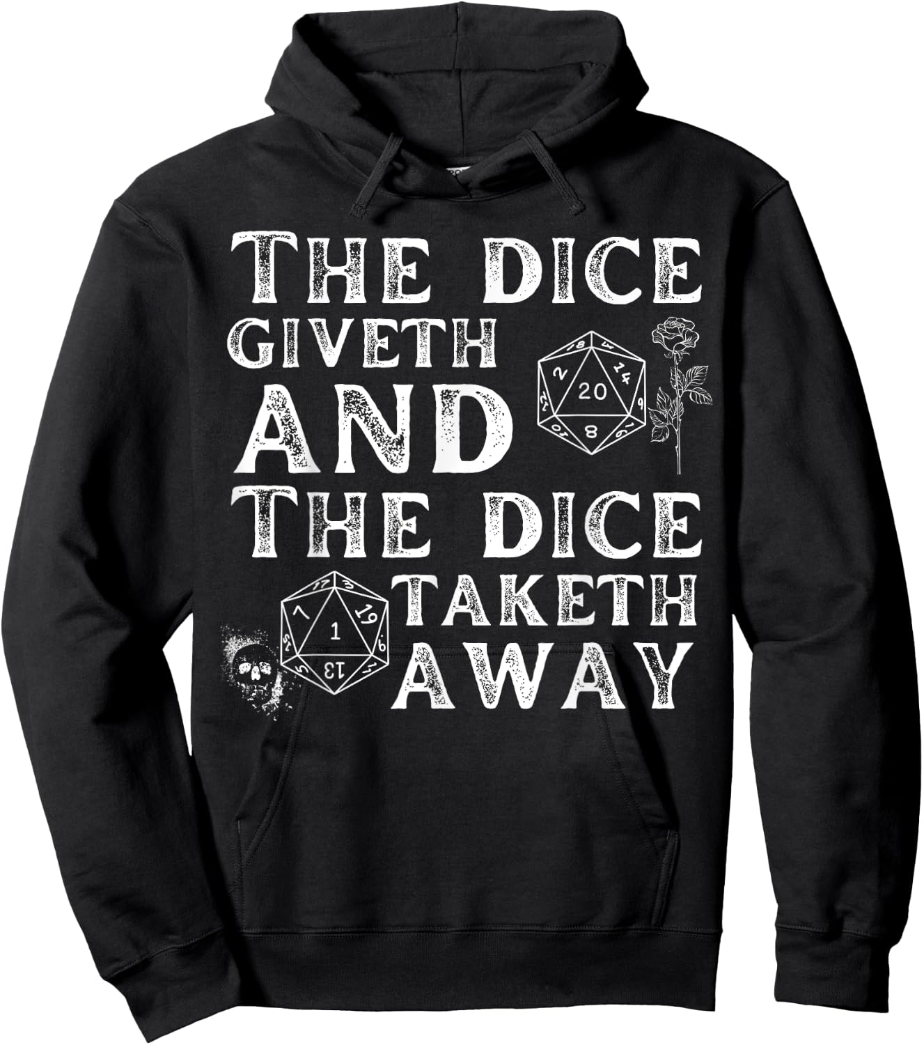 The dice giveth and the dice taketh away Hoodie - Hoodie | Black