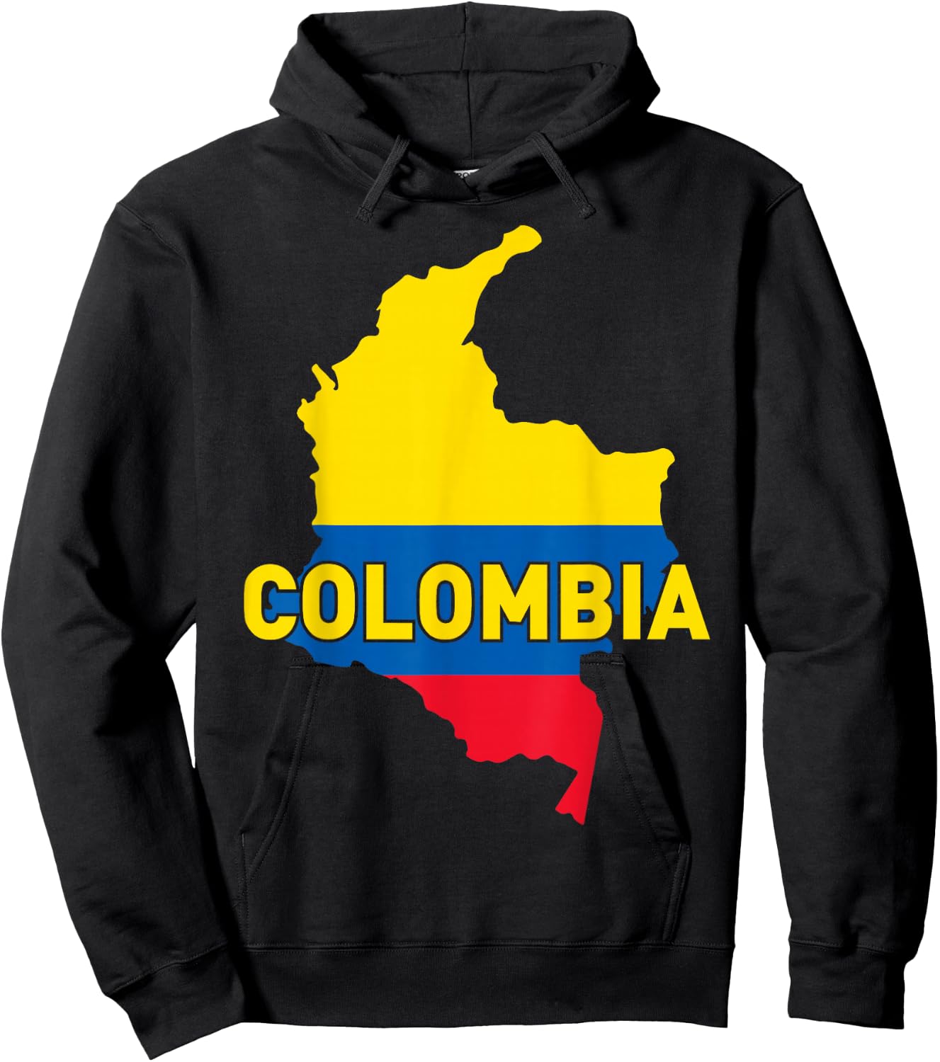 Proud Family and Patriotic Flag of Country Columbia Hoodie - Hoodie | Black
